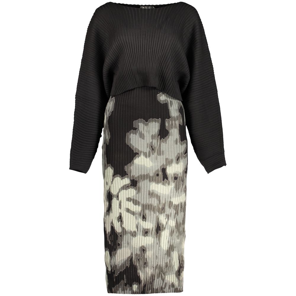 Black Viscose Womens Dress