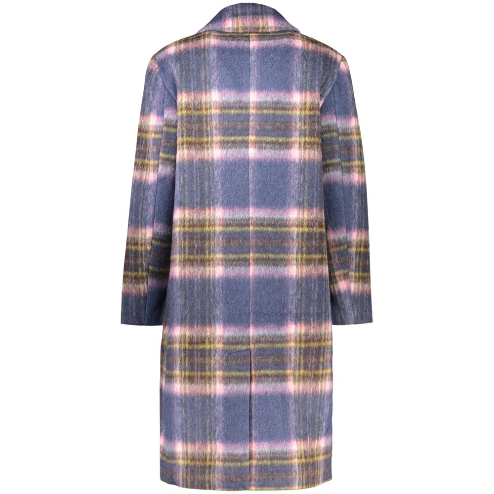 Blue Polyester Women's Jacket
