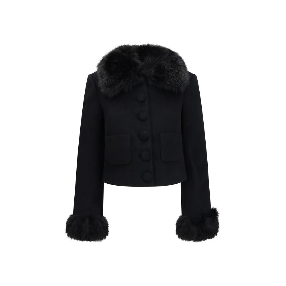 Black Wool Oves Aries Full-Length Jacket