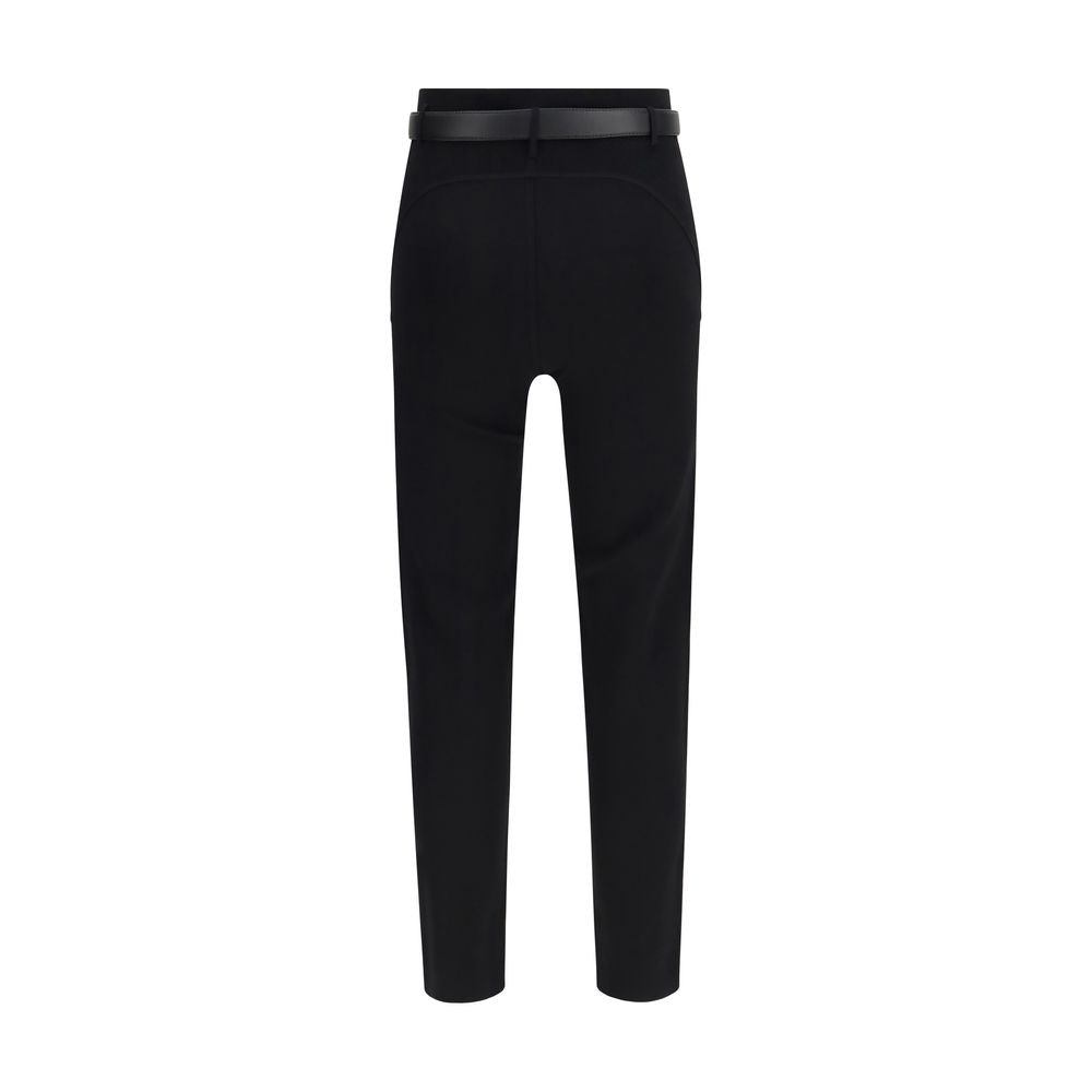 Black Viscose Skinny Pants