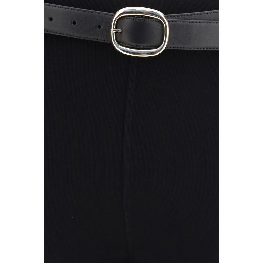 Black Viscose Skinny Pants