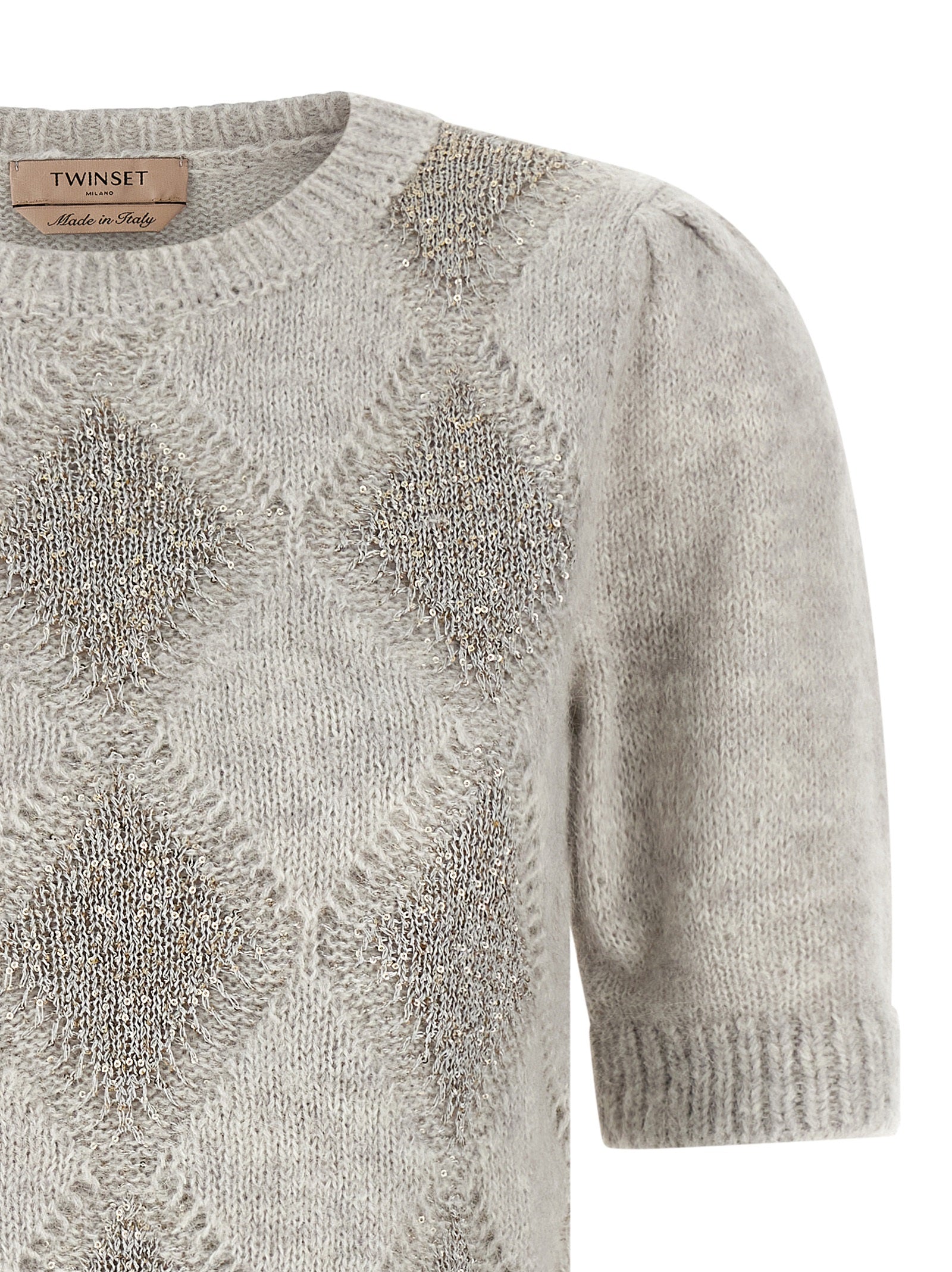 Gray Marabou Cardigan