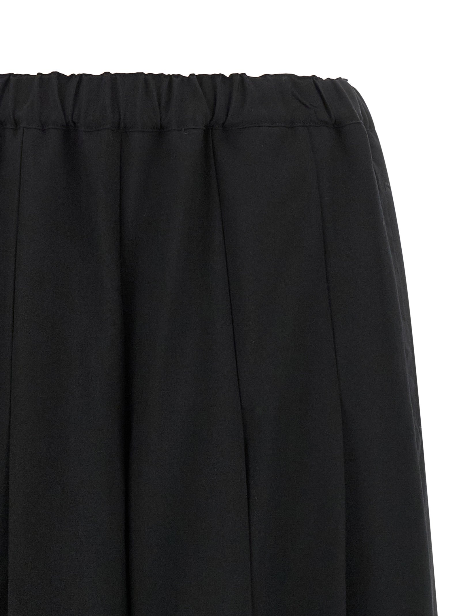 Black Wool Casual Pants