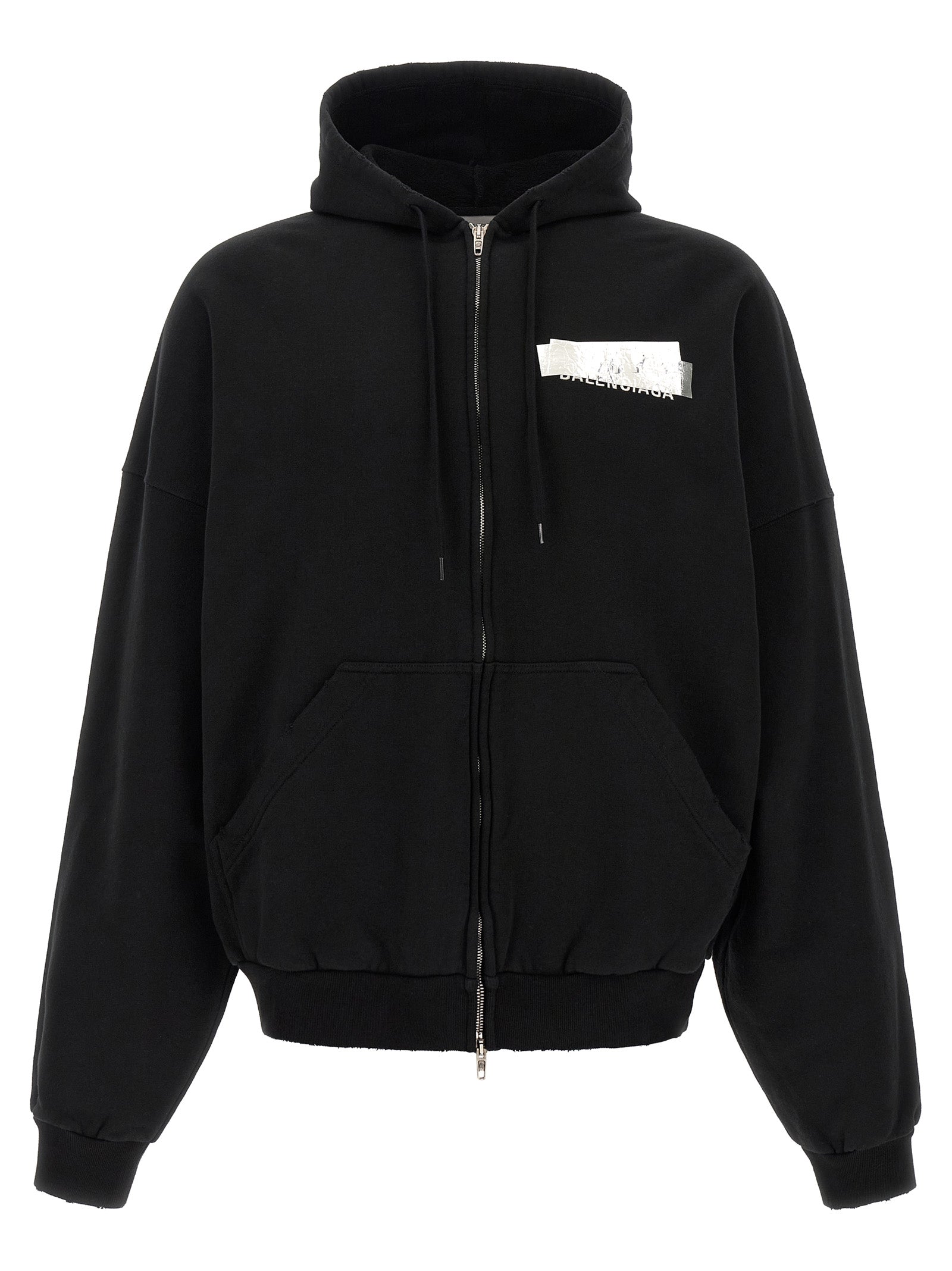 Black Cotton Sweatshirt