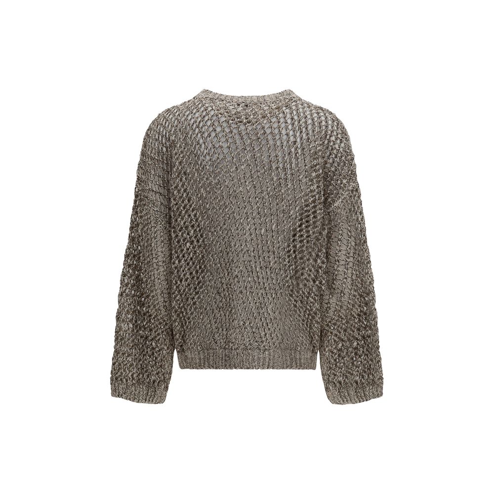 Beige Silk Sweatshirt