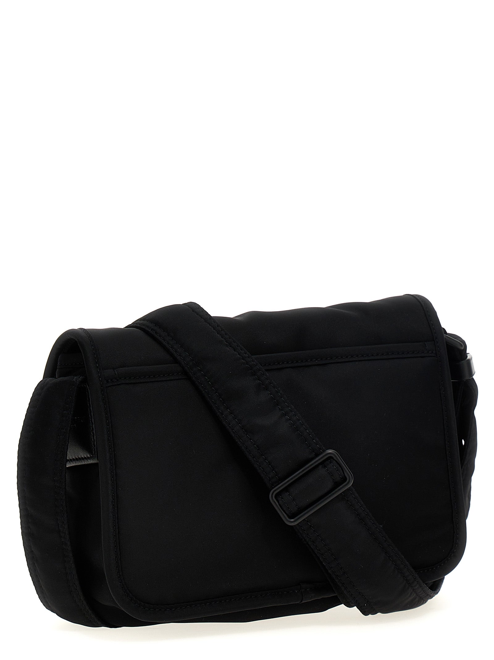 Black Polyamide Crossbody Bag