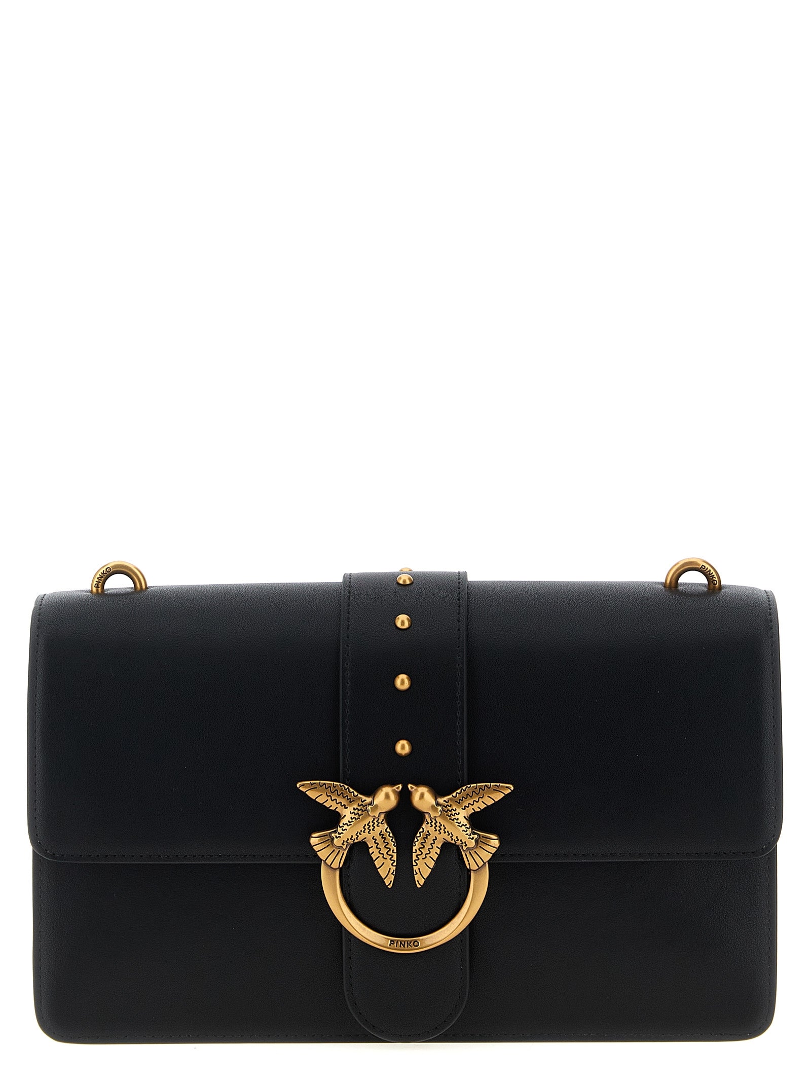 Black Goatskin Crossbody Bag
