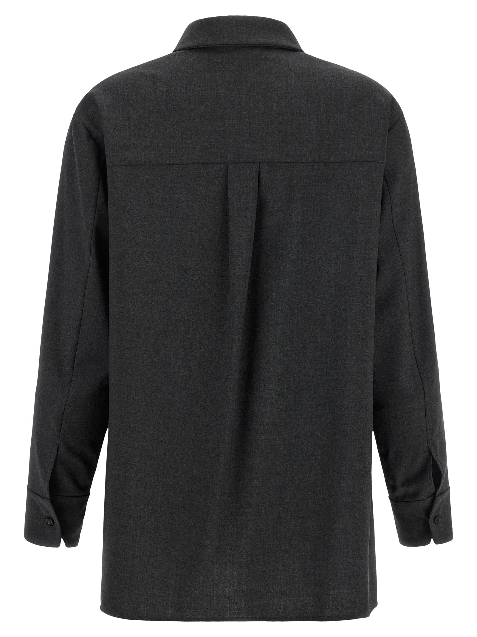 Gray Wool Blouse