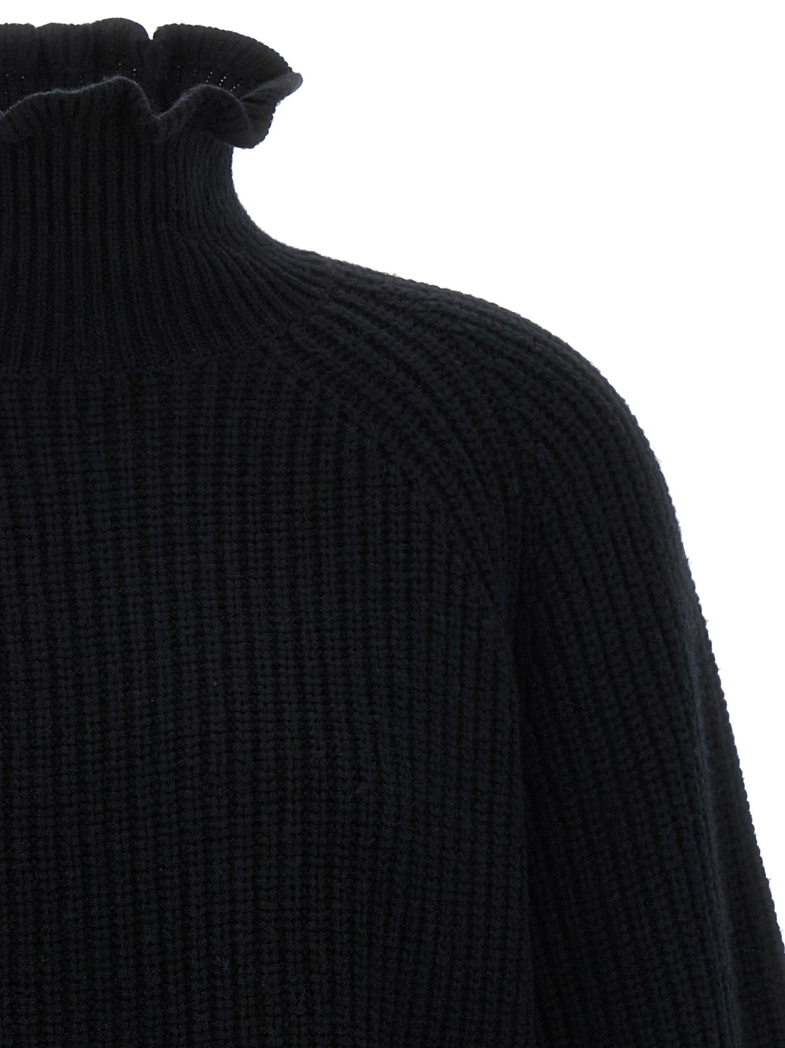 Black Wool Cardigan