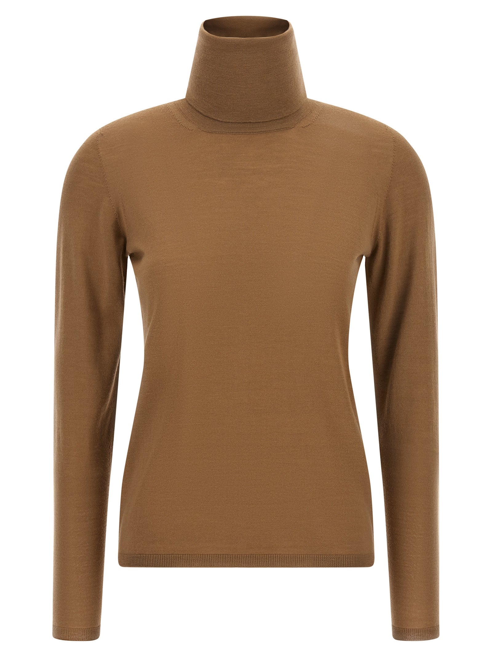 Beige Virgin Wool Cardigan