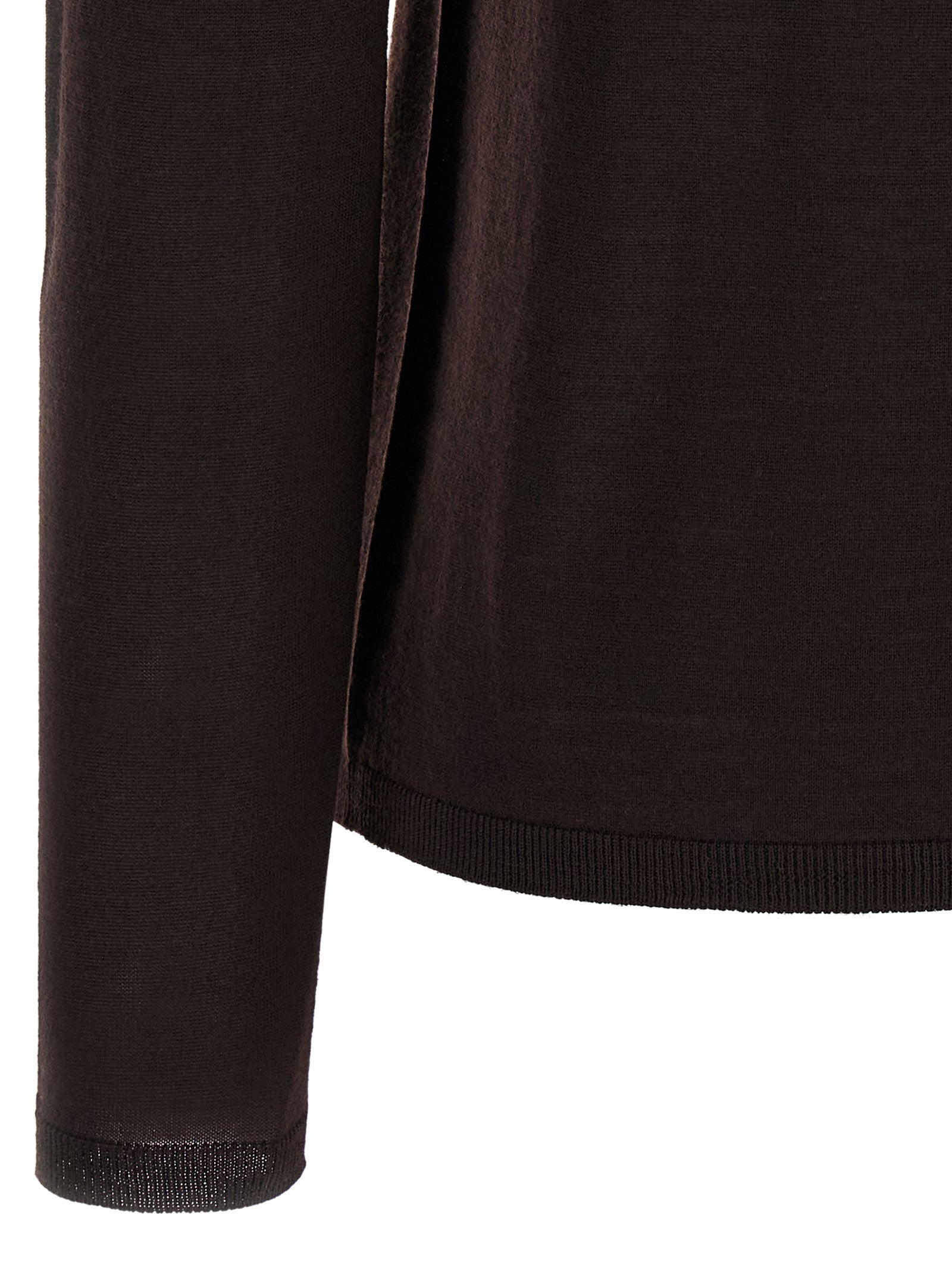 Brown Virgin Wool Cardigan