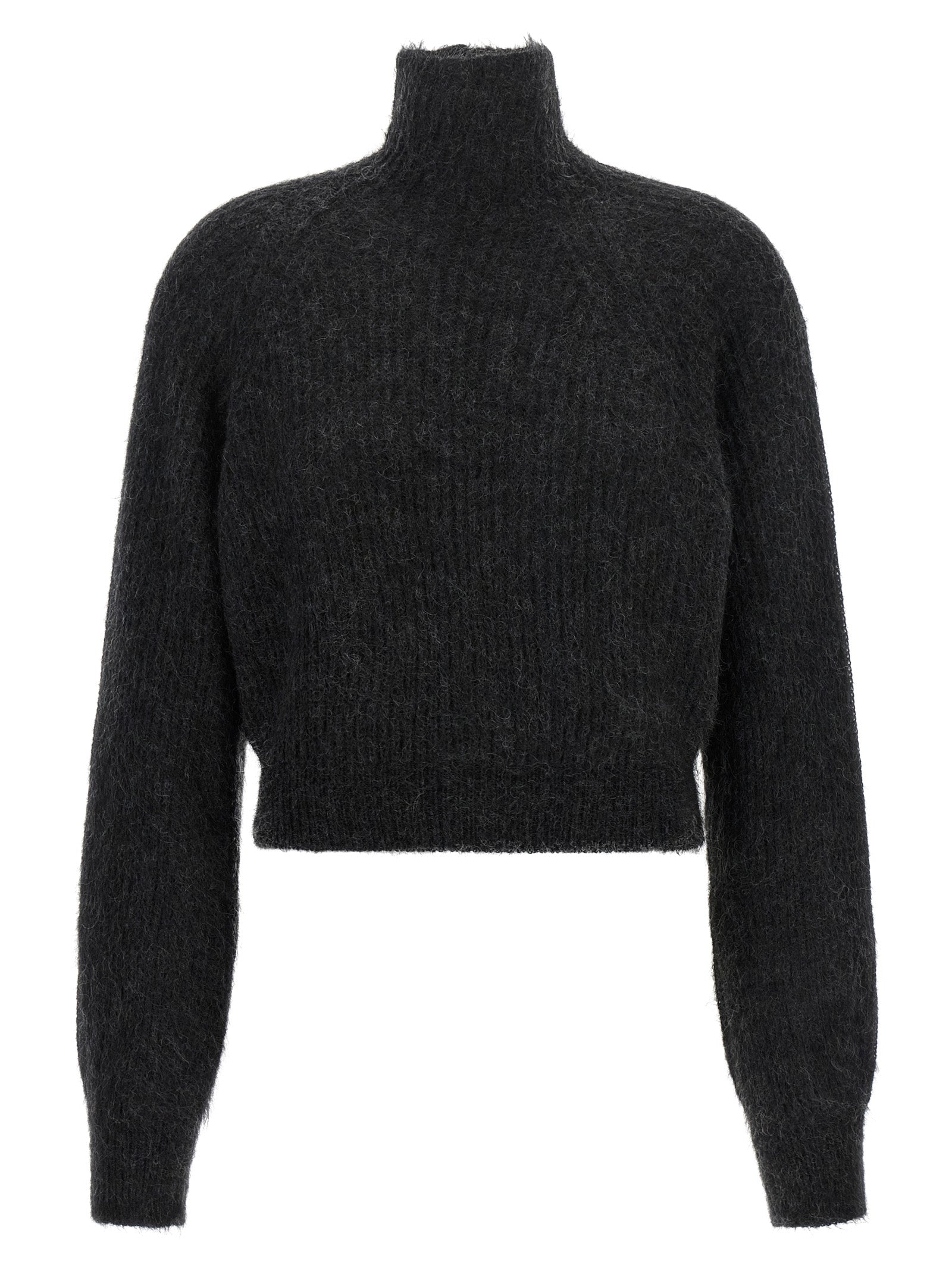 Black Wool Cardigan