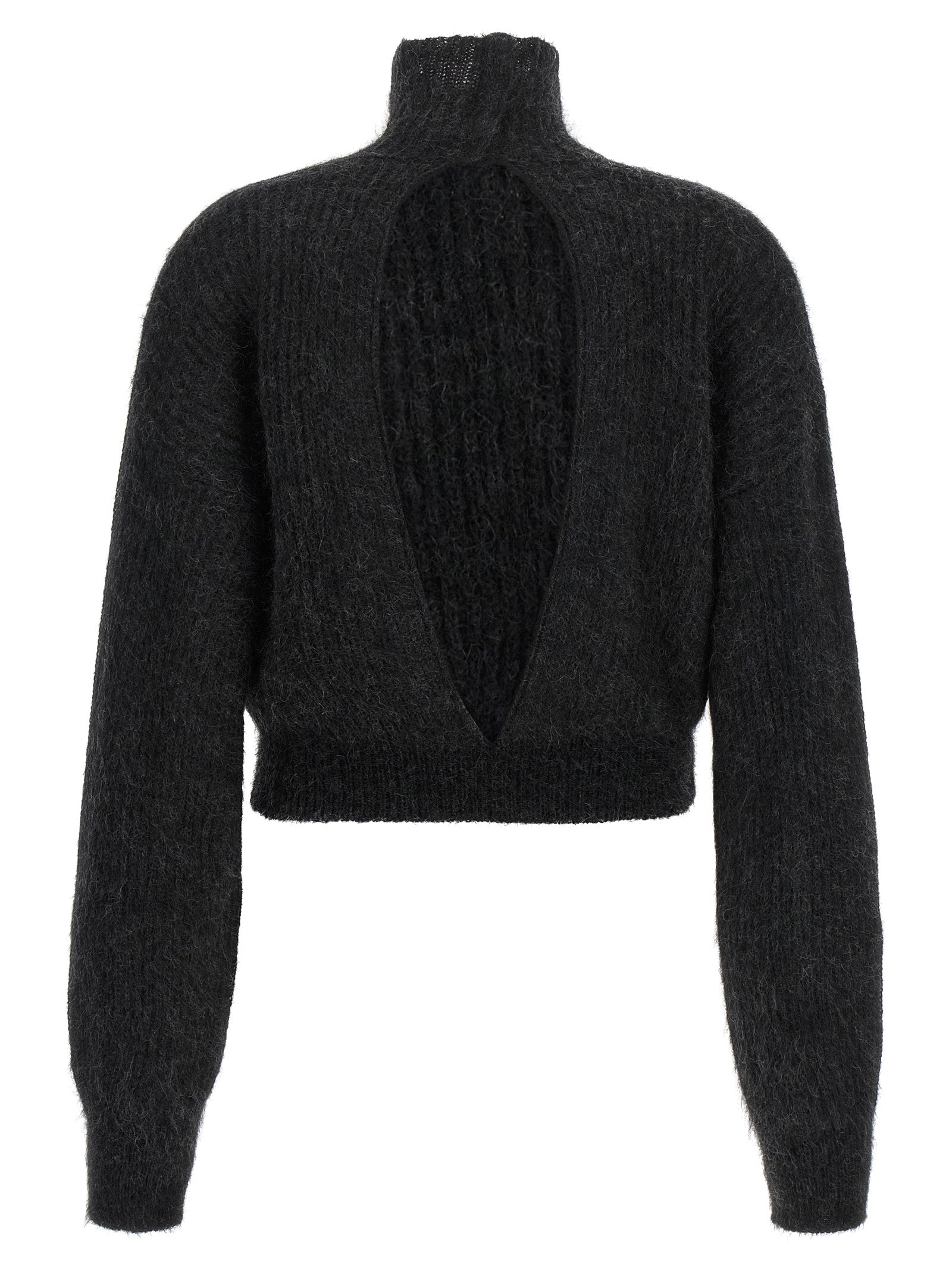 Black Wool Cardigan