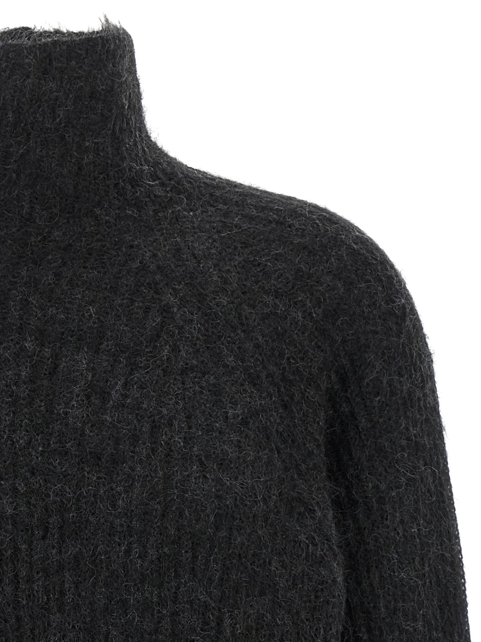 Black Wool Cardigan