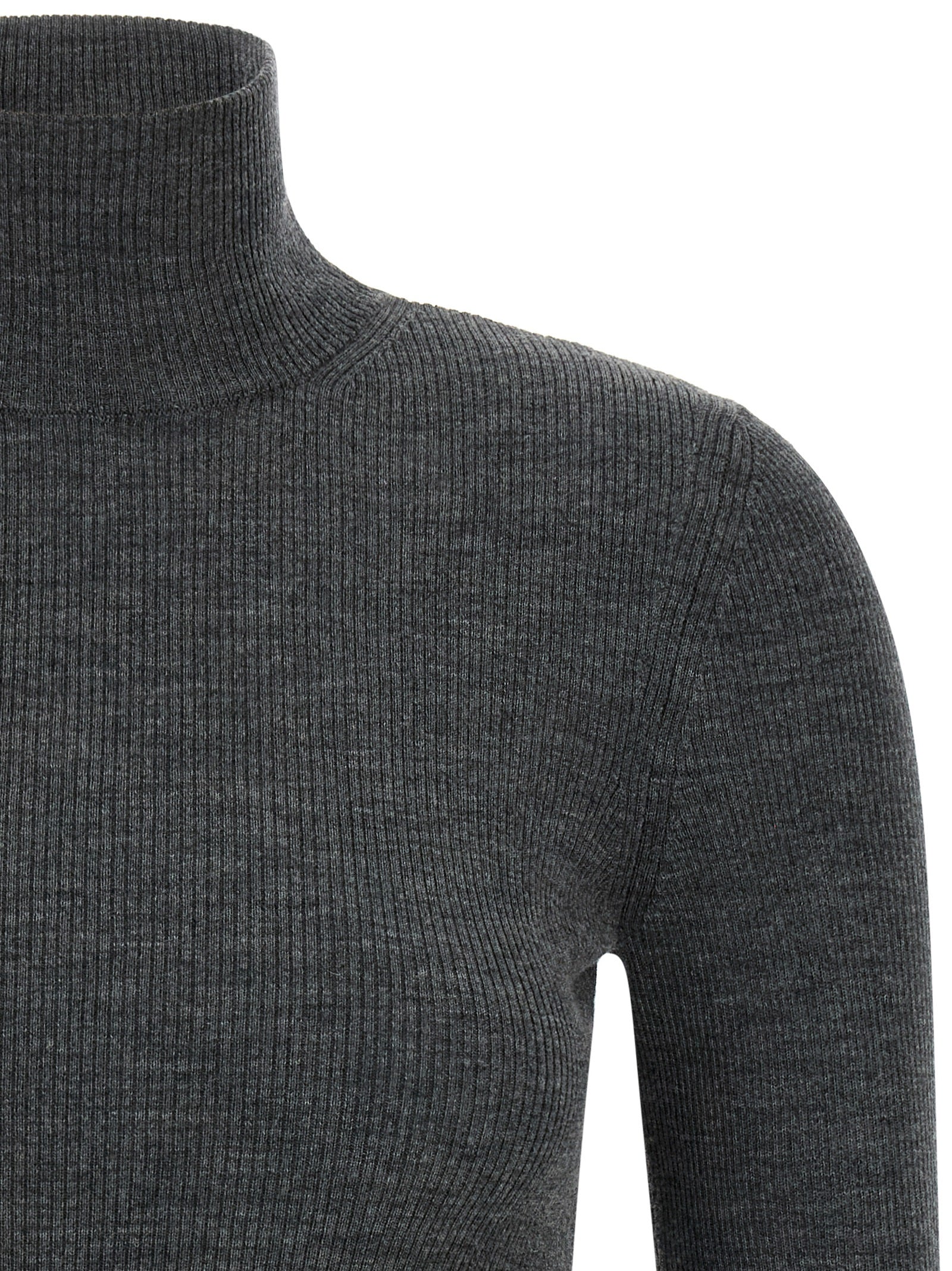 Gray Virgin Wool Cardigan