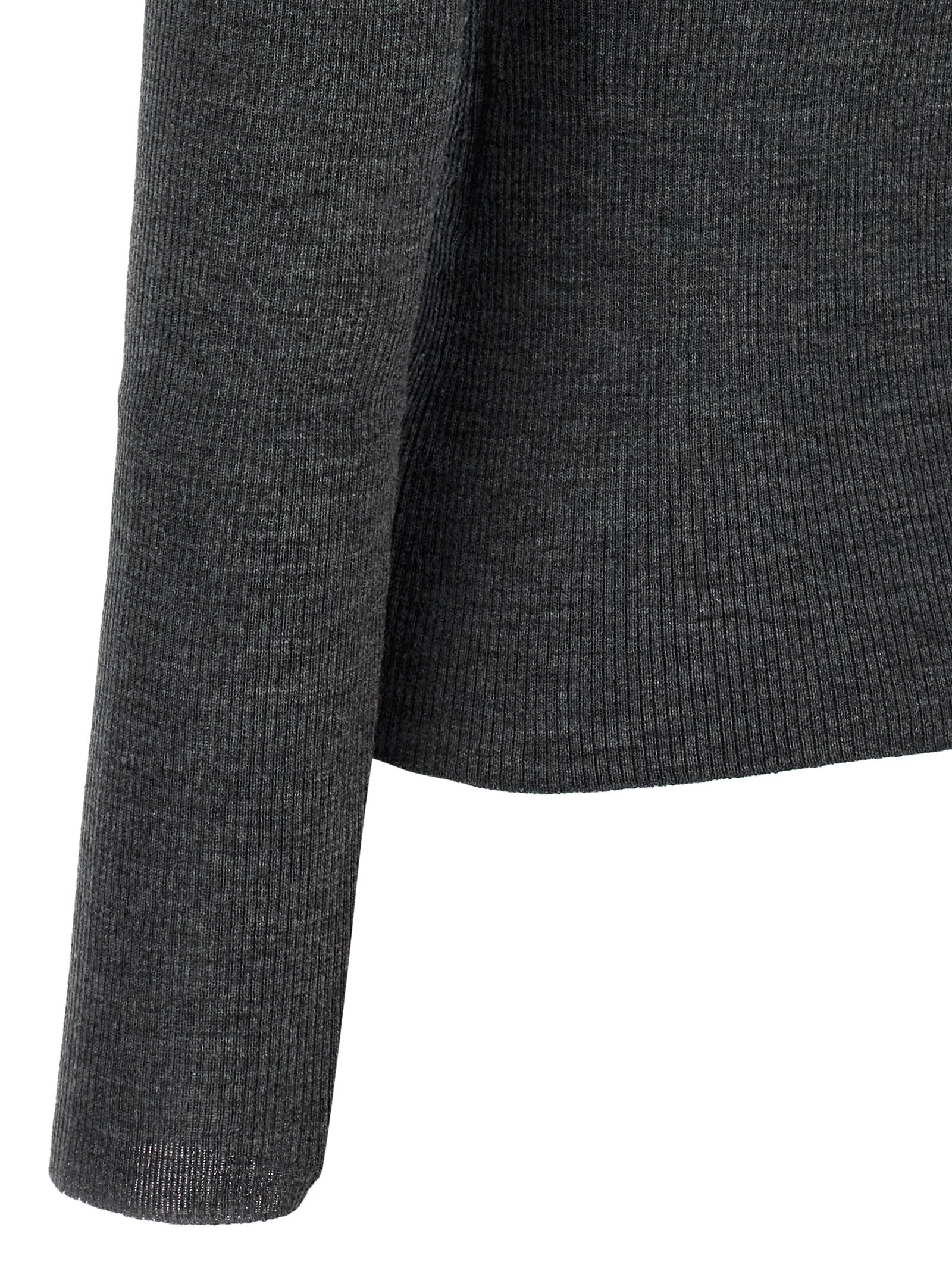 Gray Virgin Wool Cardigan