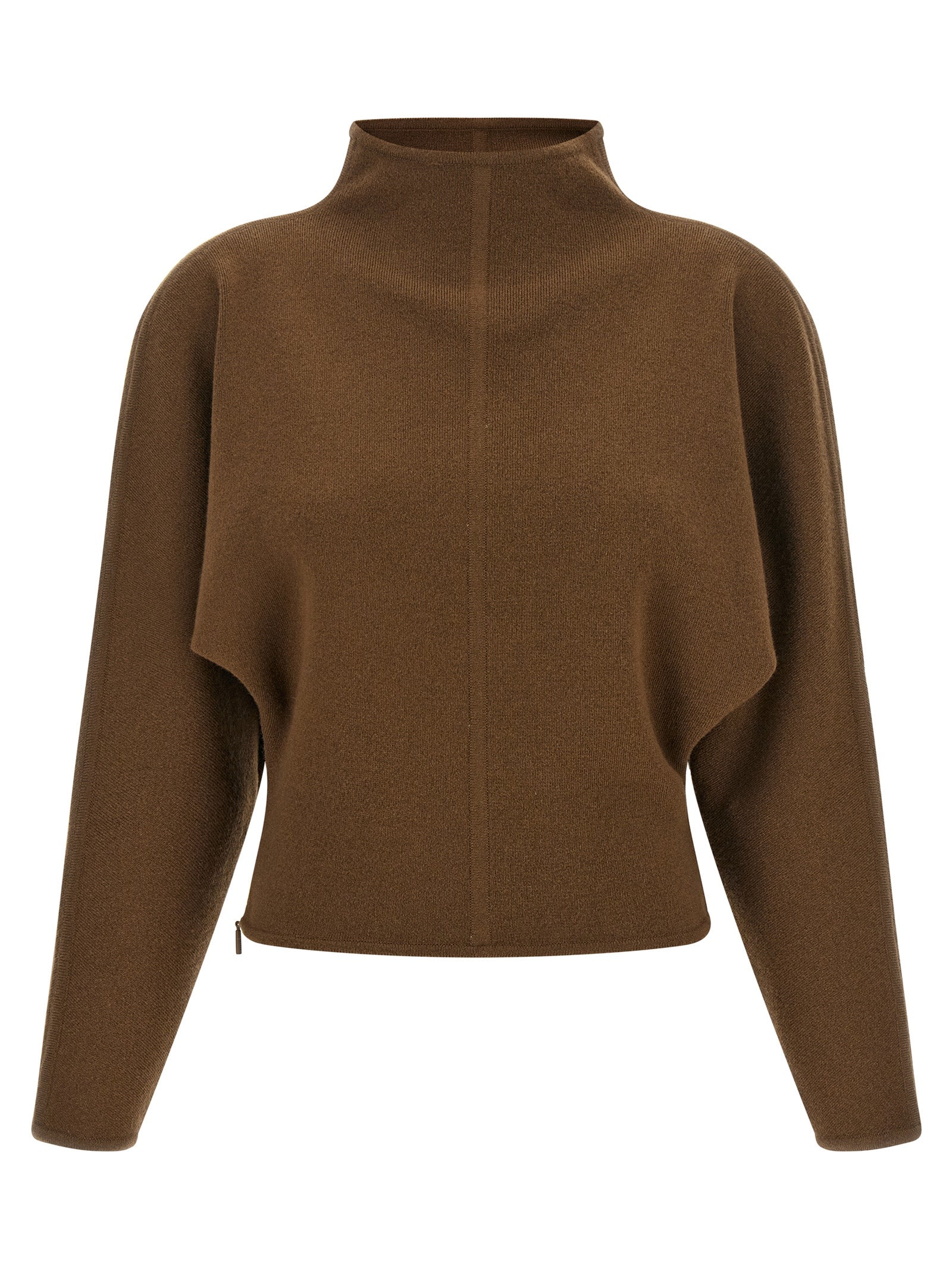Brown Virgin Wool Cardigan