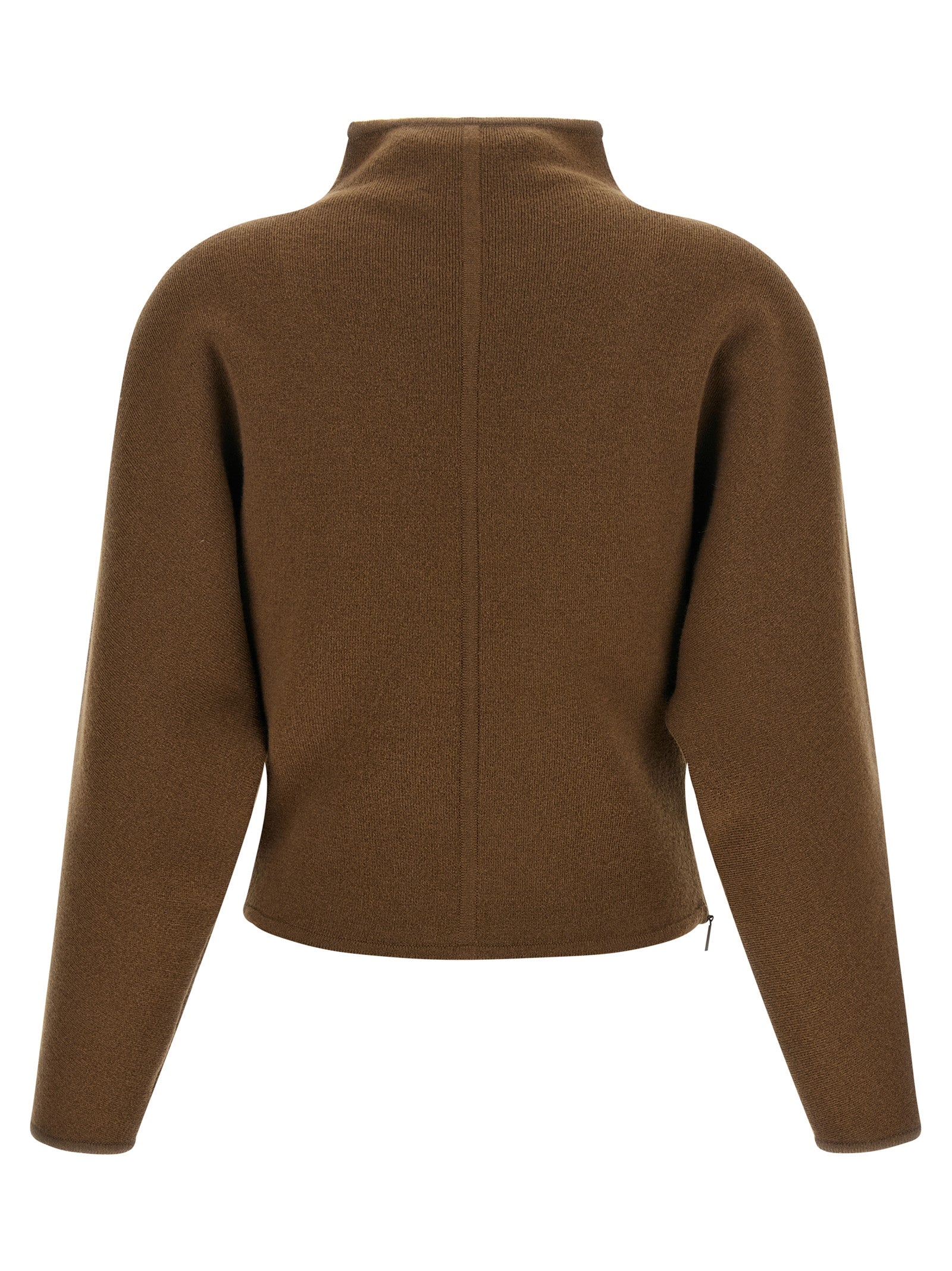 Brown Virgin Wool Cardigan