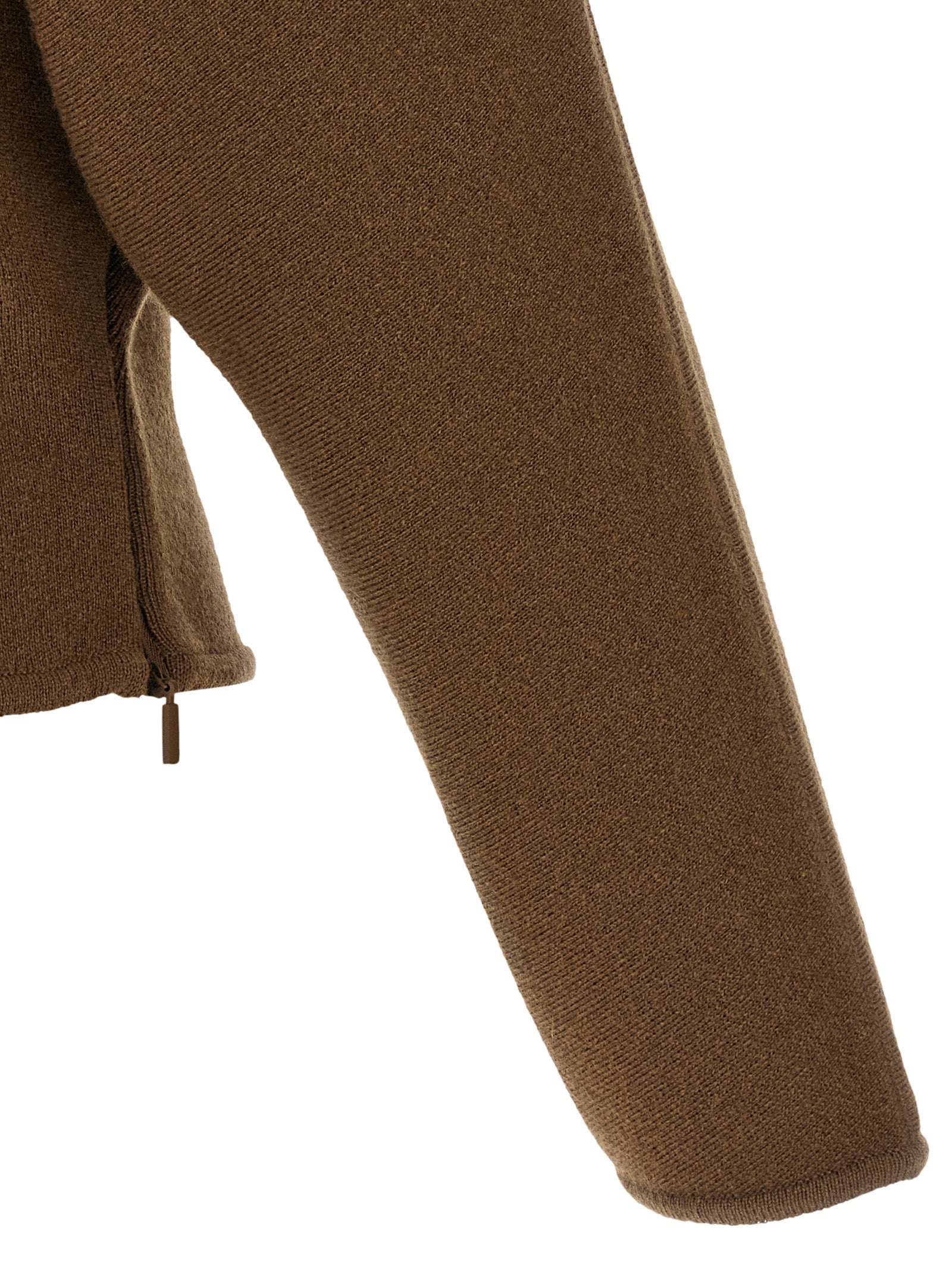 Brown Virgin Wool Cardigan