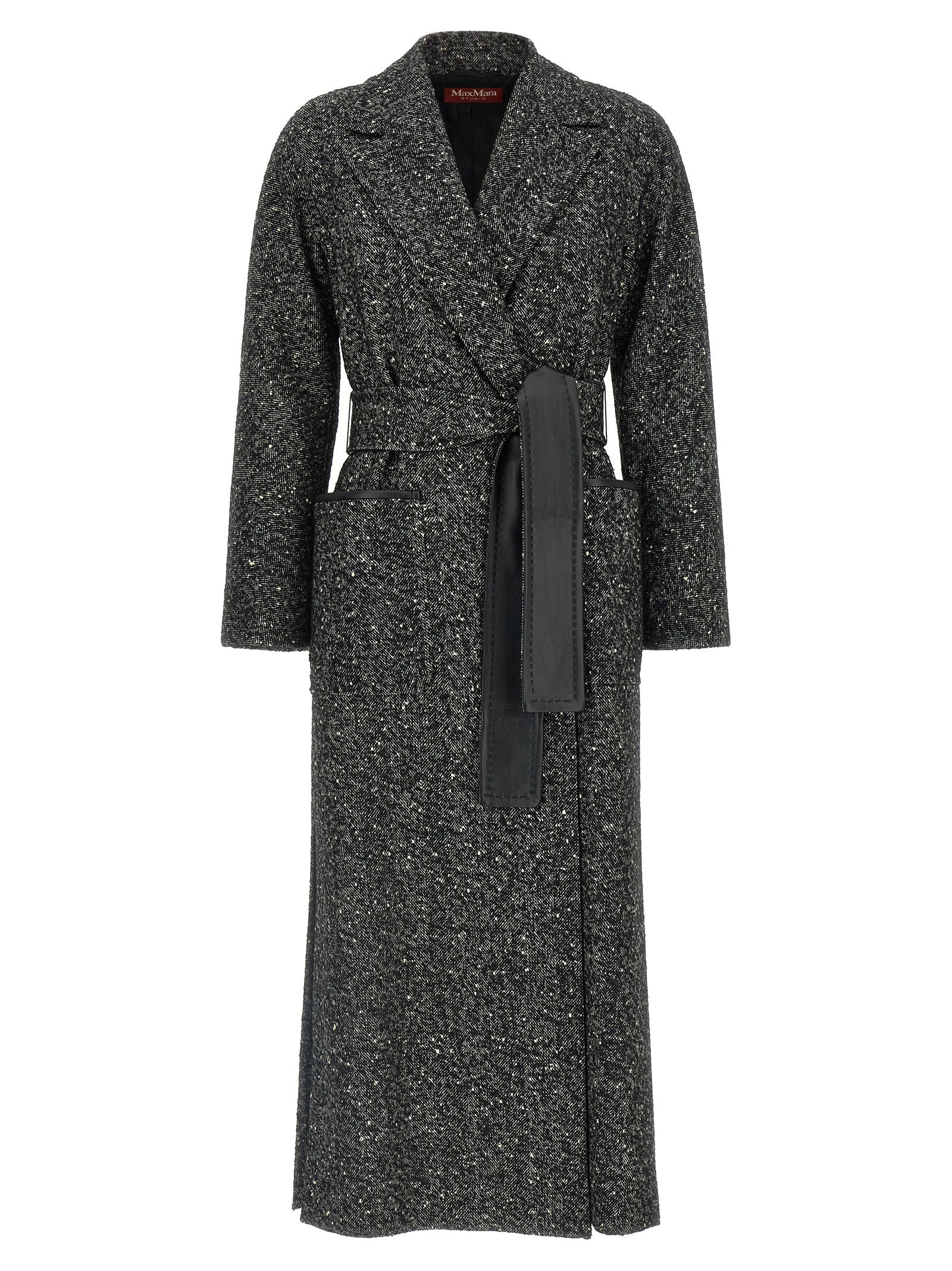 Bicolor Virgin Wool Coat