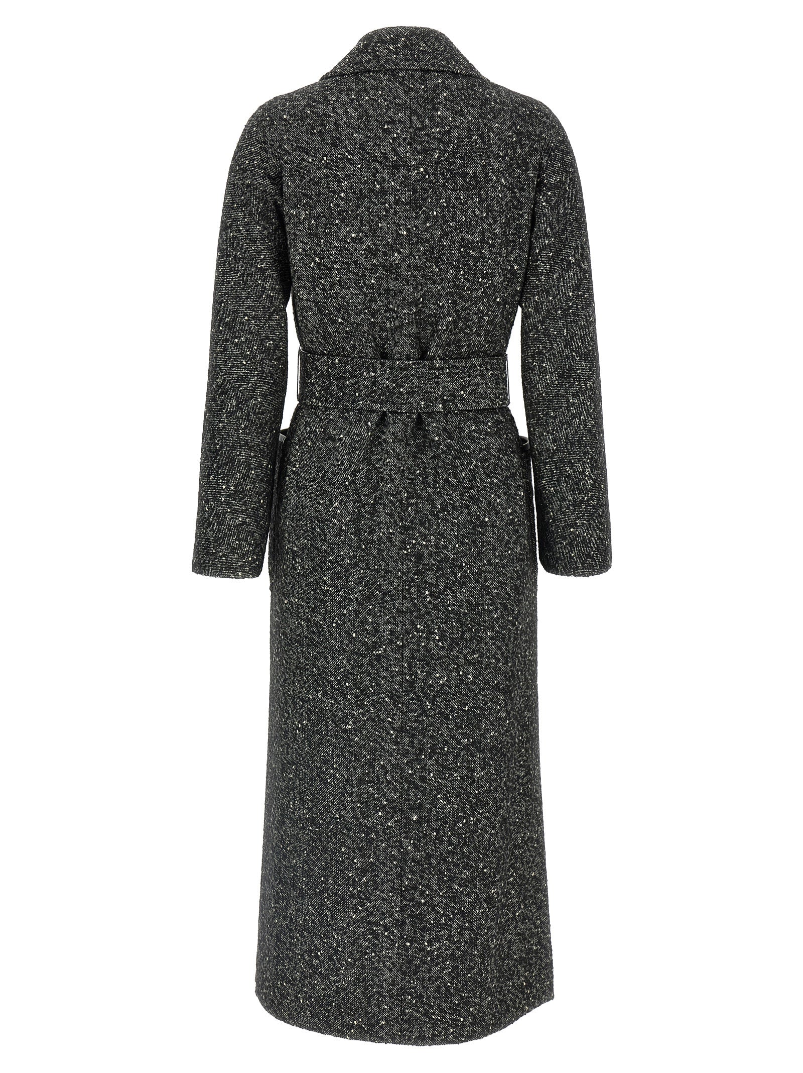 Bicolor Virgin Wool Coat