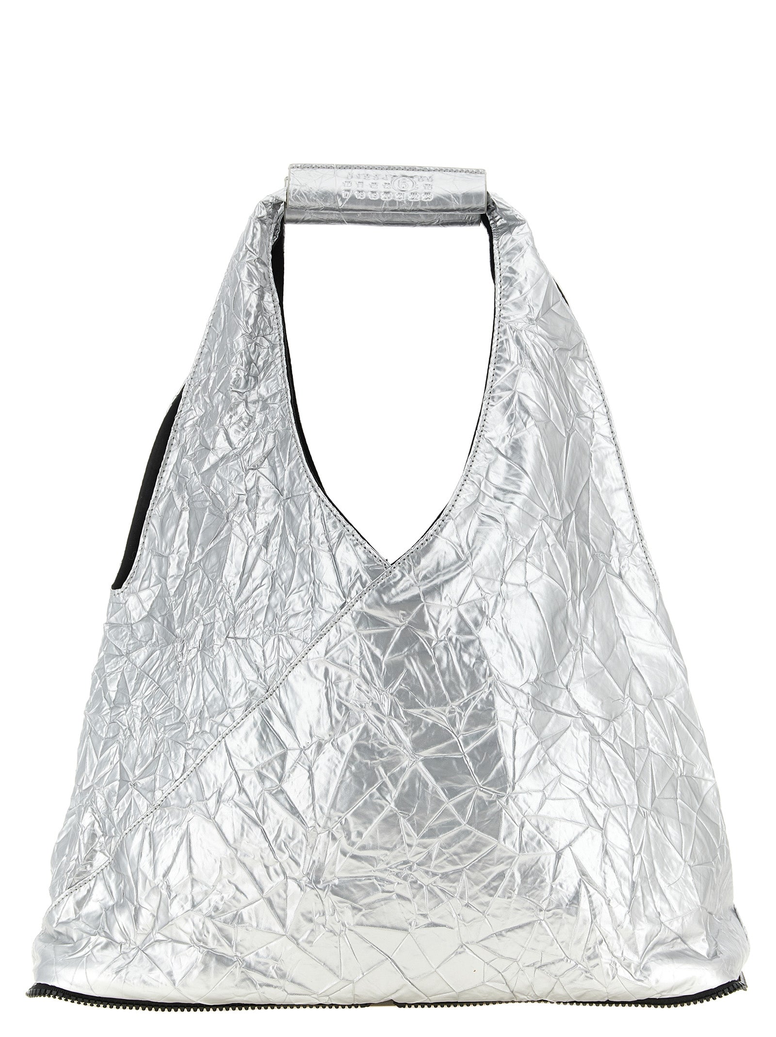 Silver Polyethylene Tote Bag