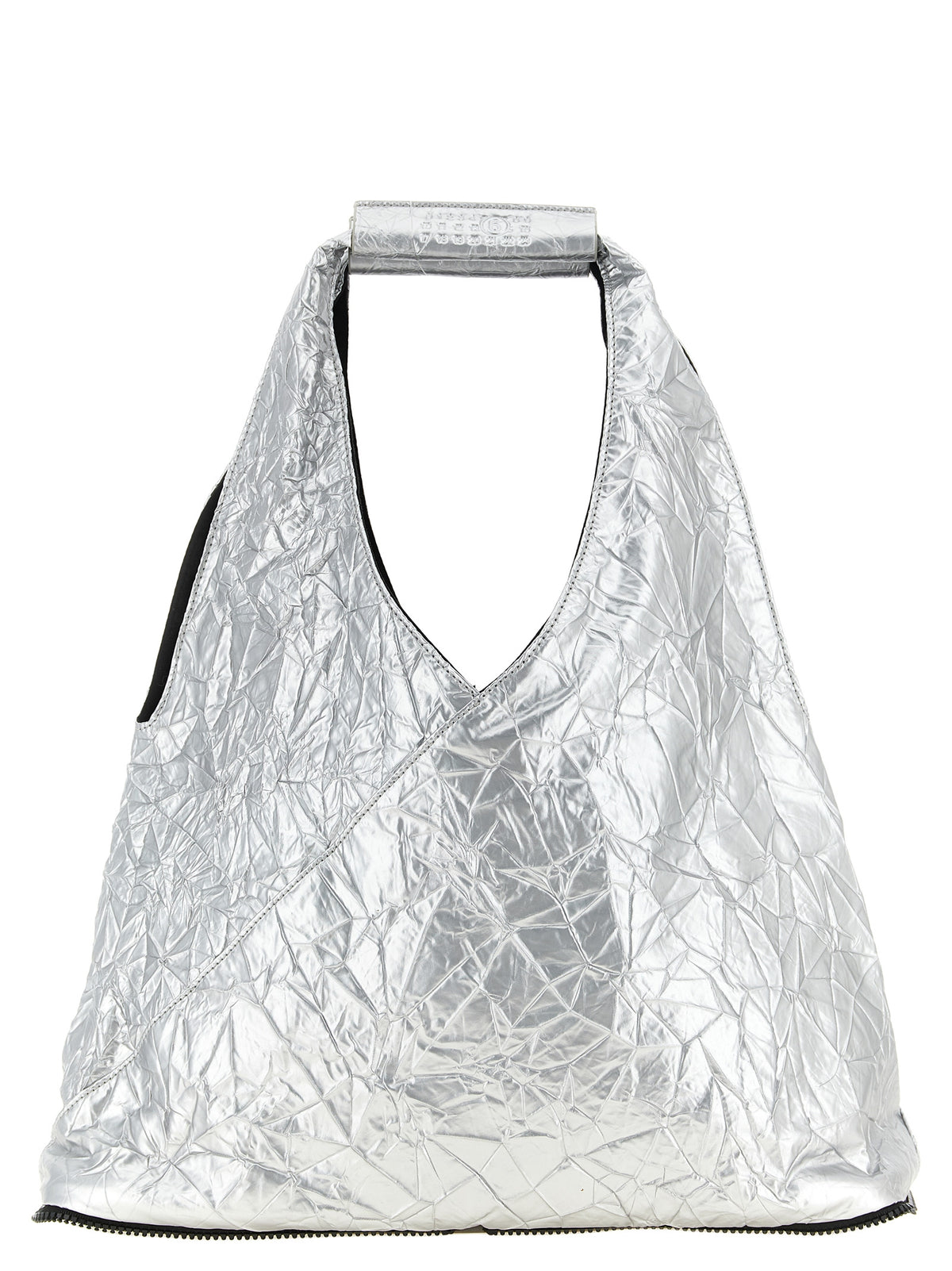 Silver Polyethylene Tote Bag