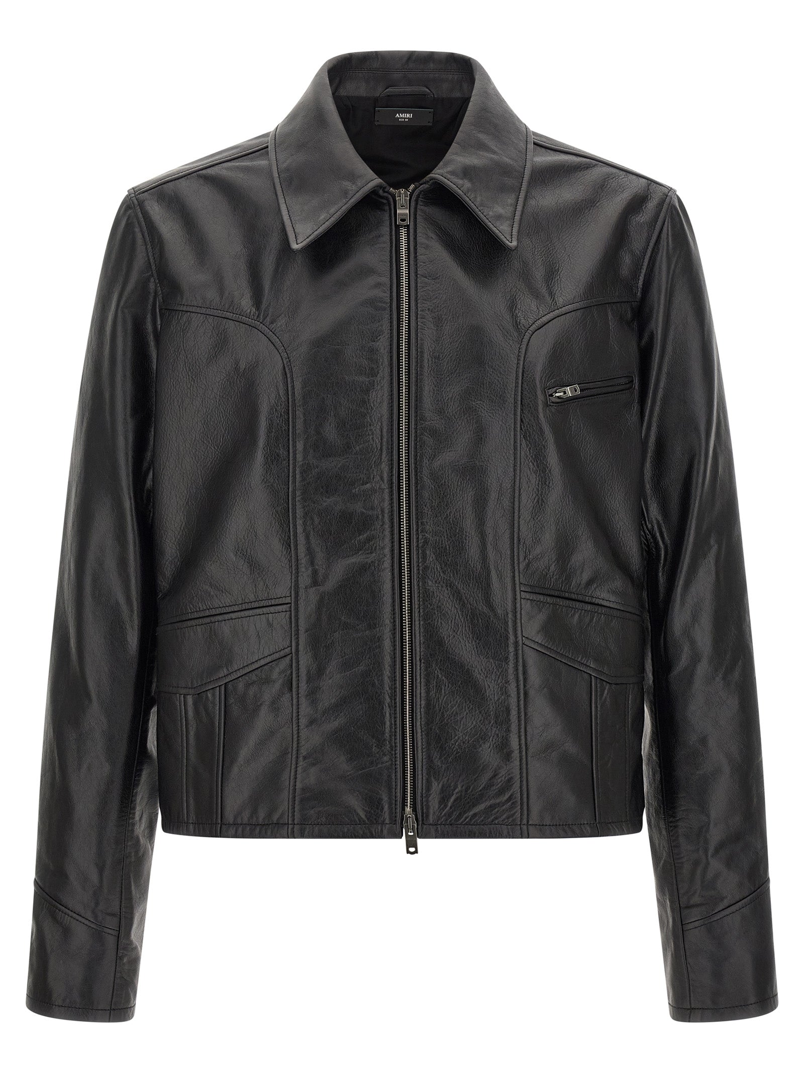 Black Calfskin Leather Jacket