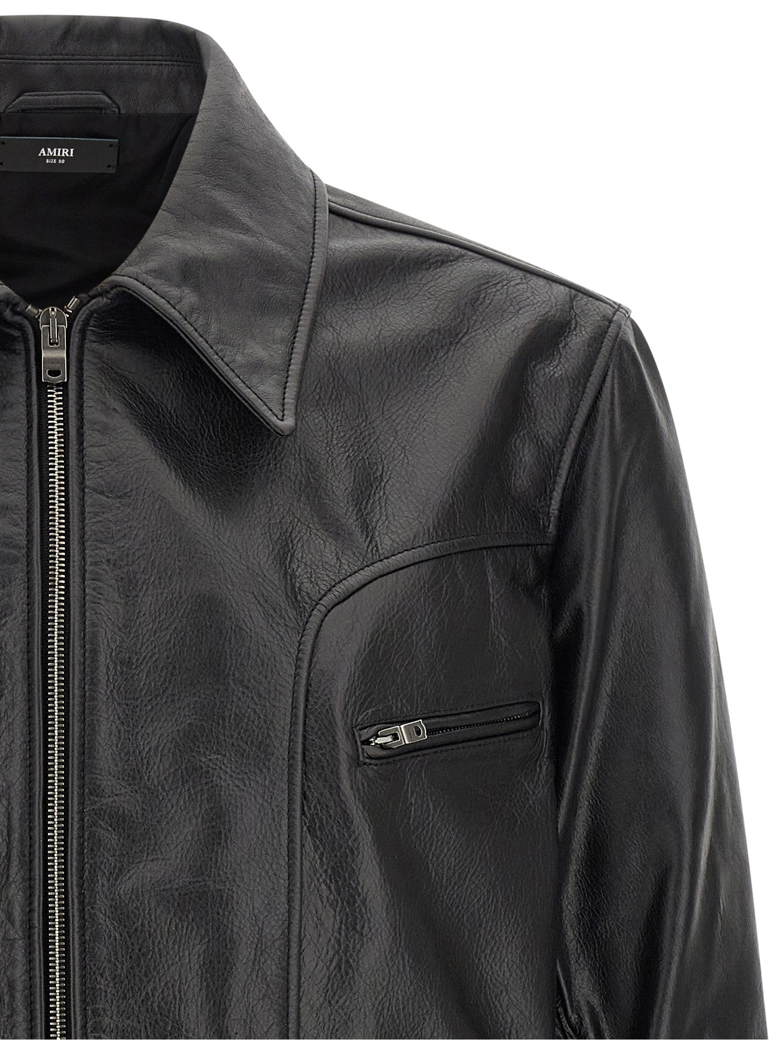 Black Calfskin Leather Jacket
