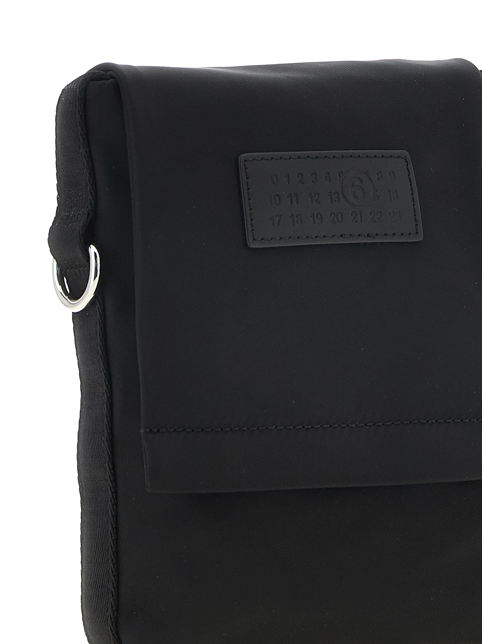 Black Polyamide Crossbody Bag