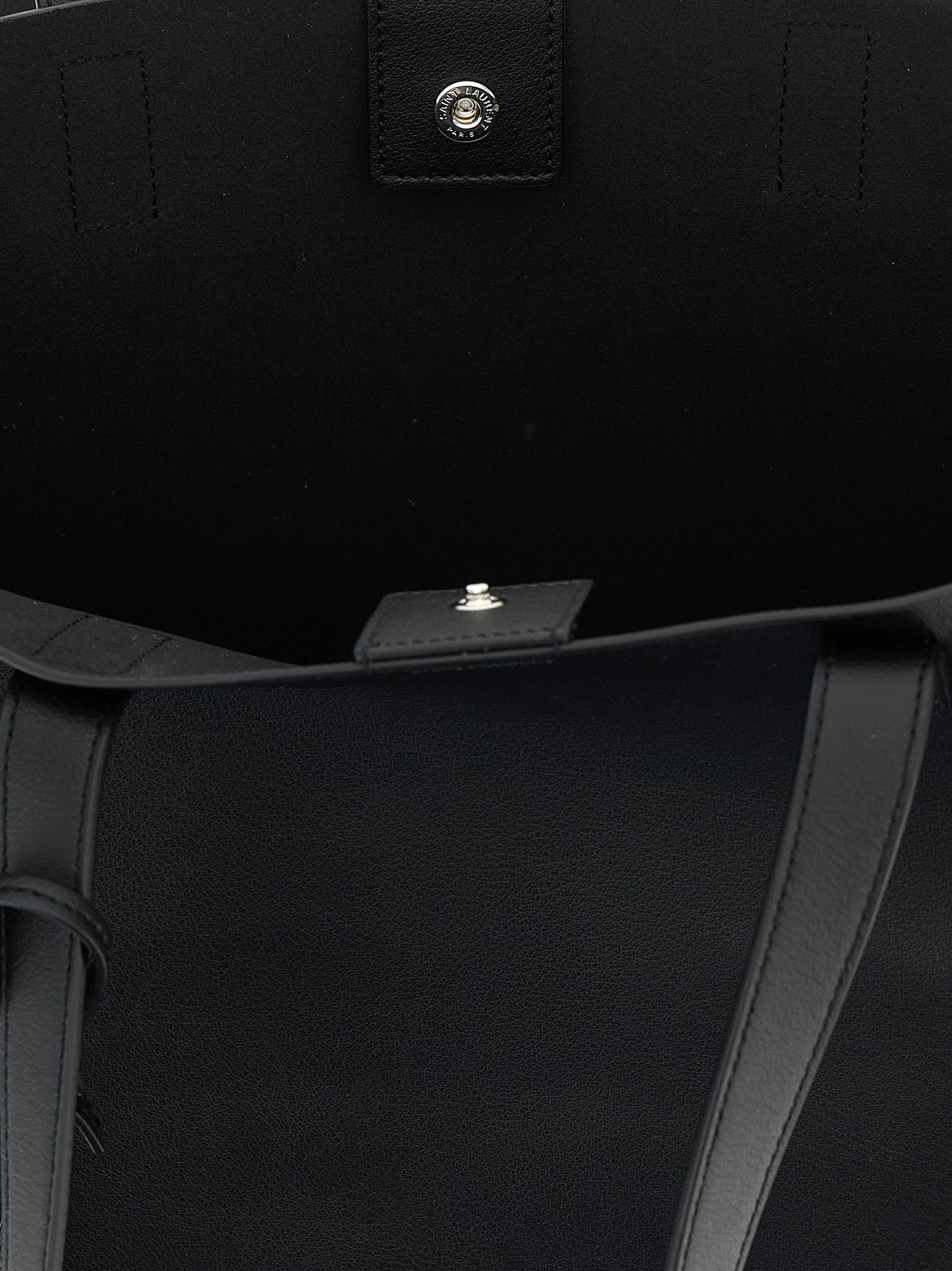 Black Calfskin Tote Bag