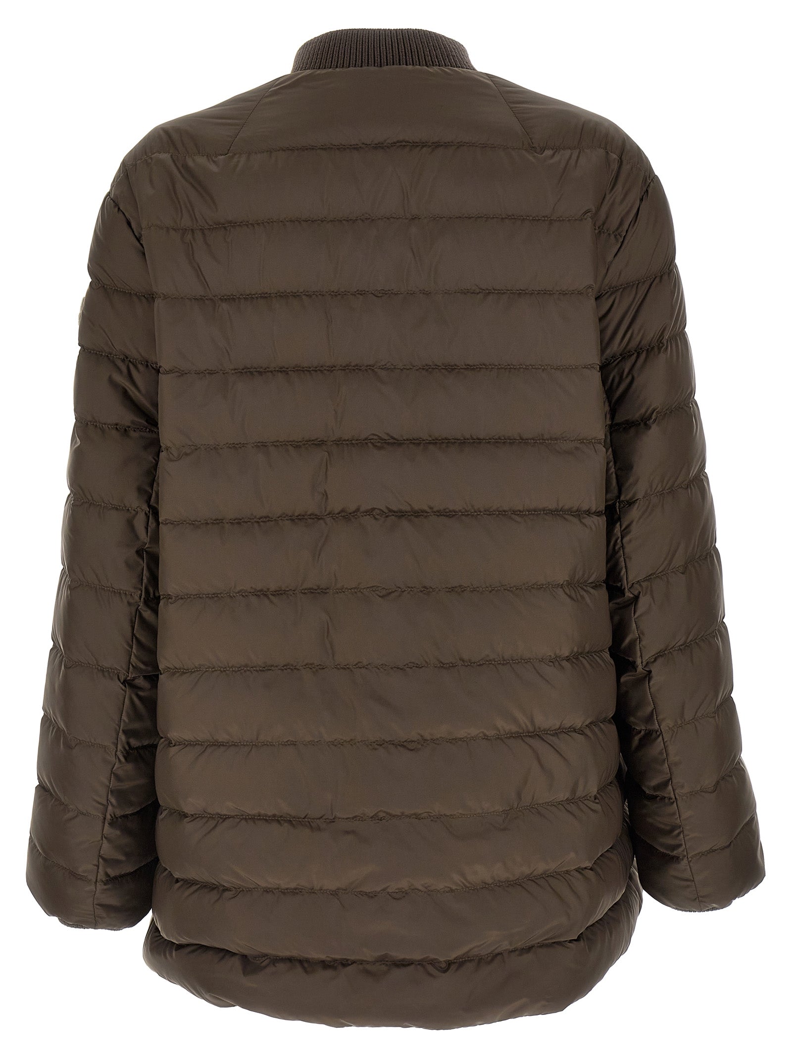 Brown Polyester Bomber