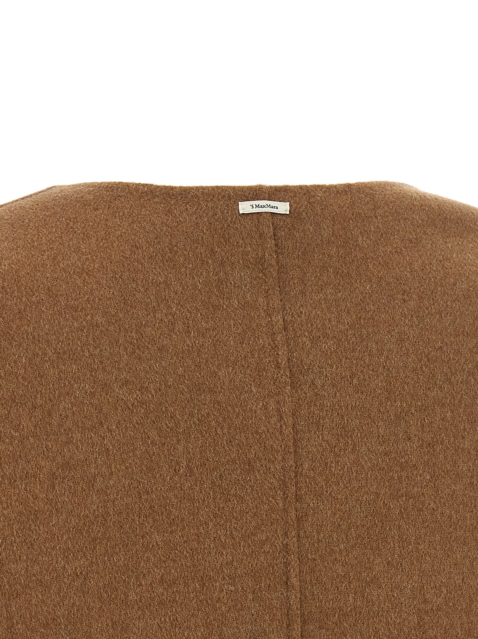 Brown Wool Full-Length Jacket