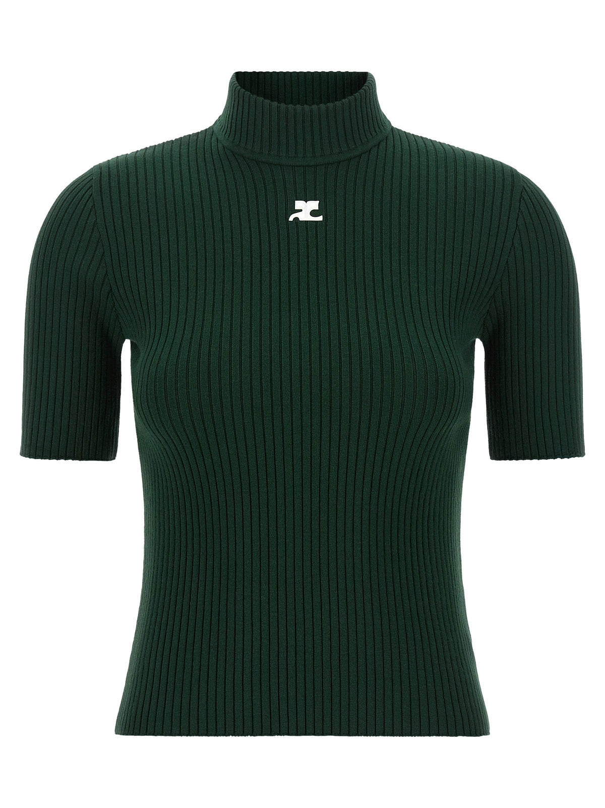 Bicolor Viscose Turtleneck