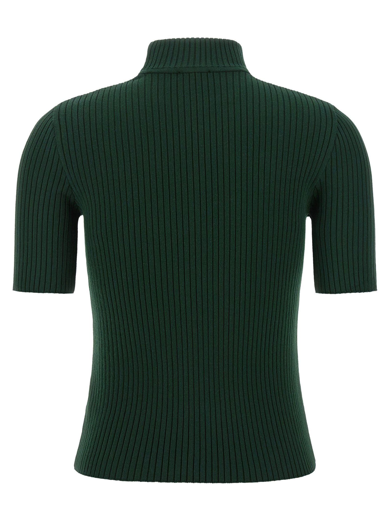 Bicolor Viscose Turtleneck