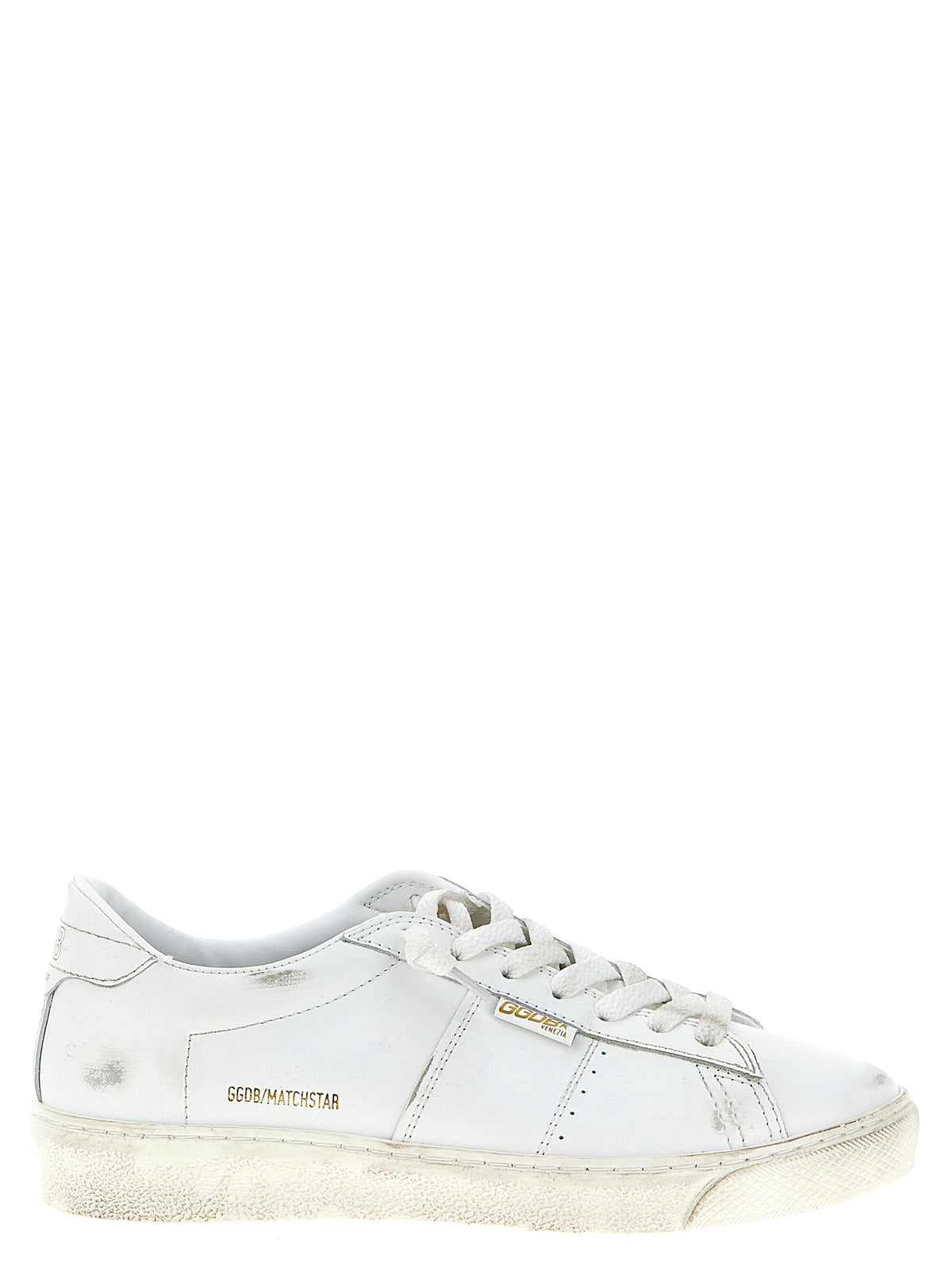 White Cowhide Low Top Sneakers