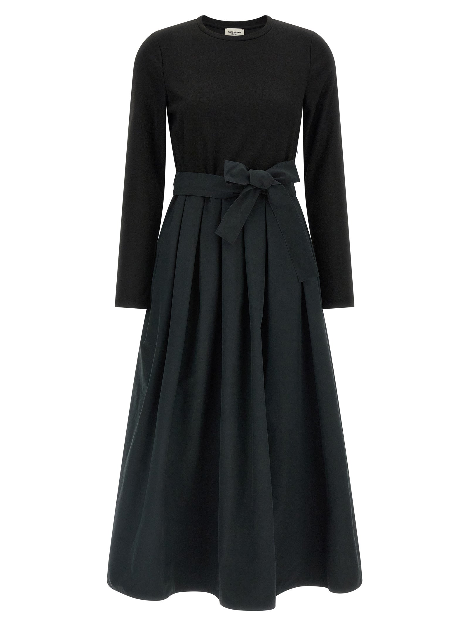Black Viscose Long Dress