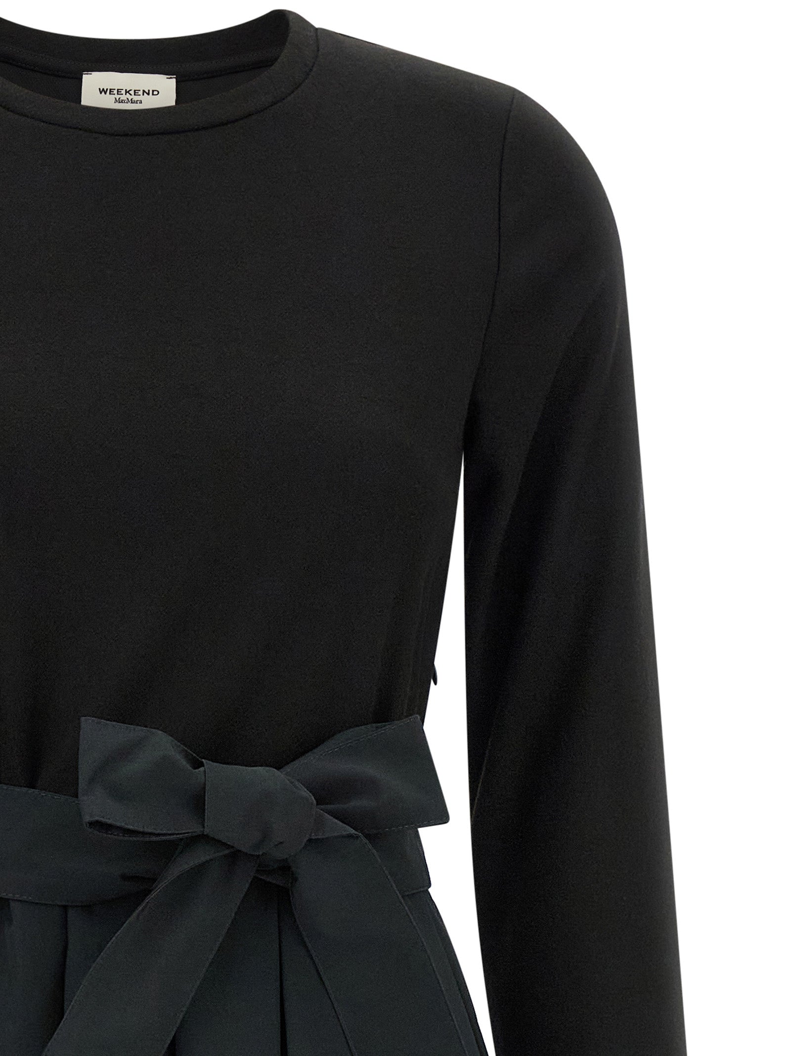 Black Viscose Long Dress