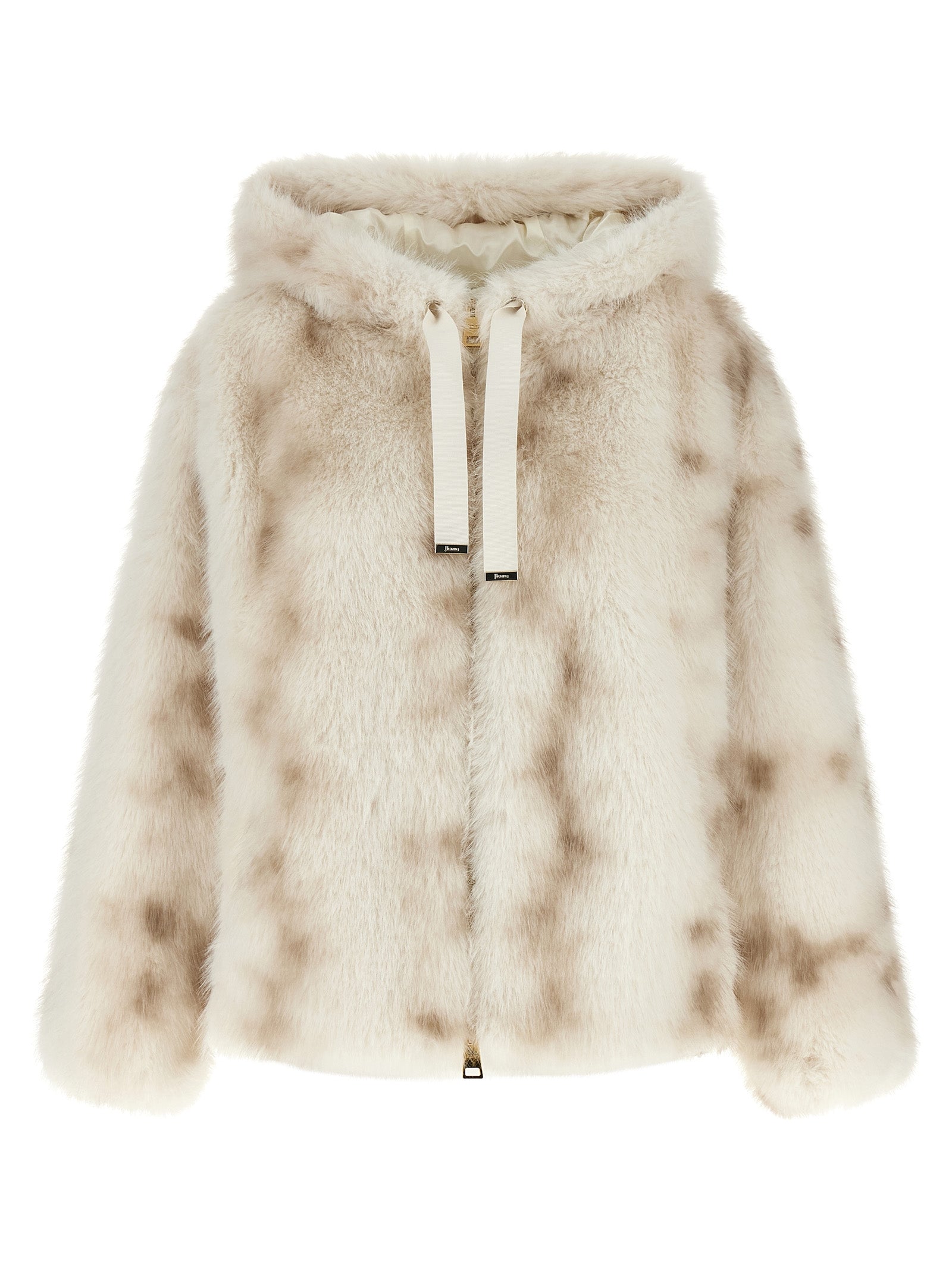 Beige Polyester Bomber