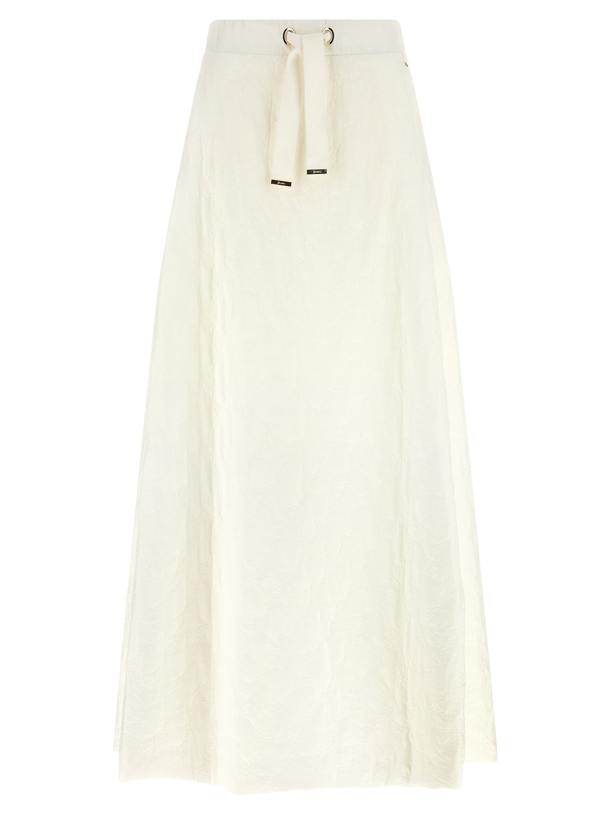 White Polyamide Mini Skirt