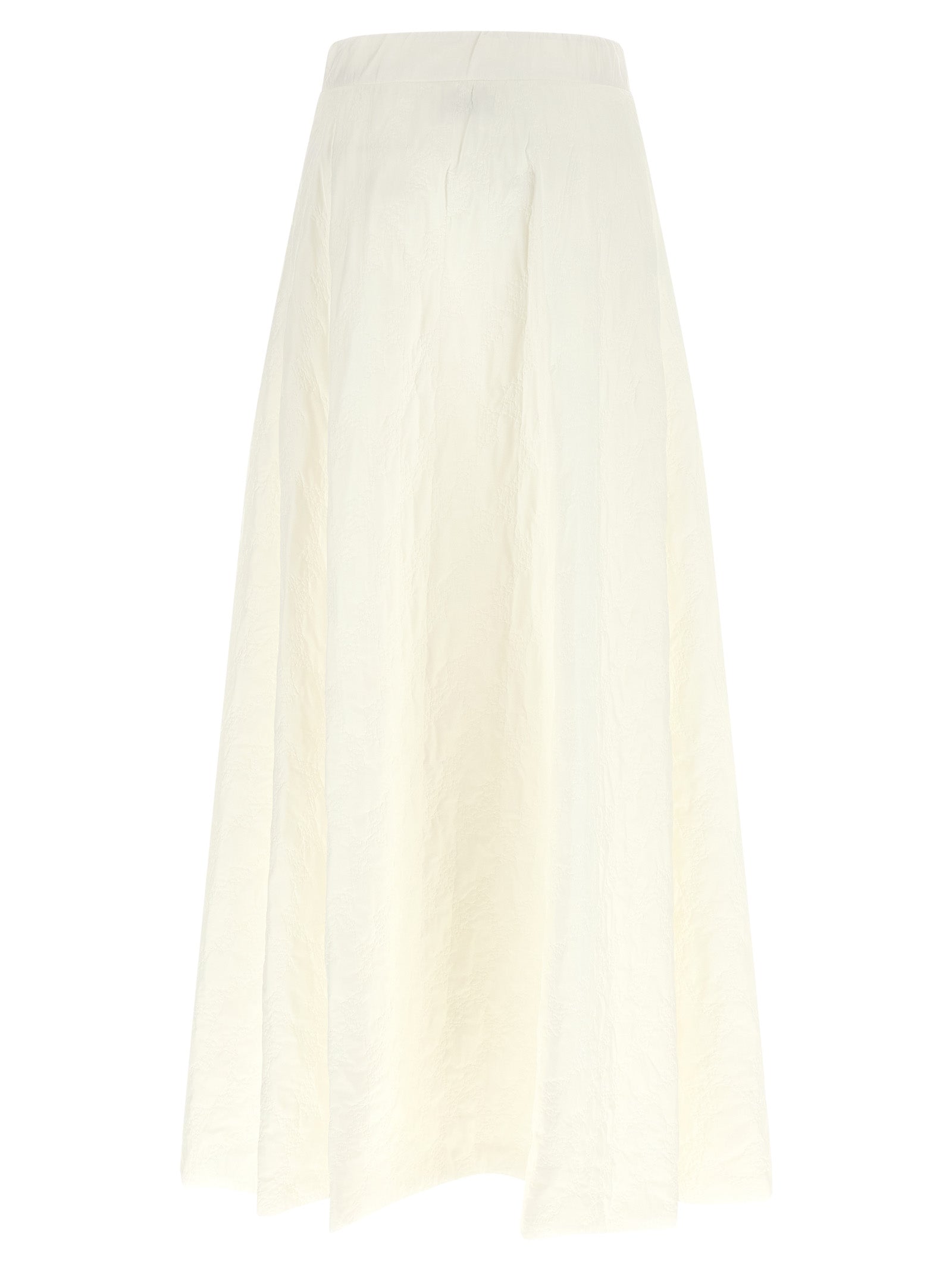 White Polyamide Mini Skirt