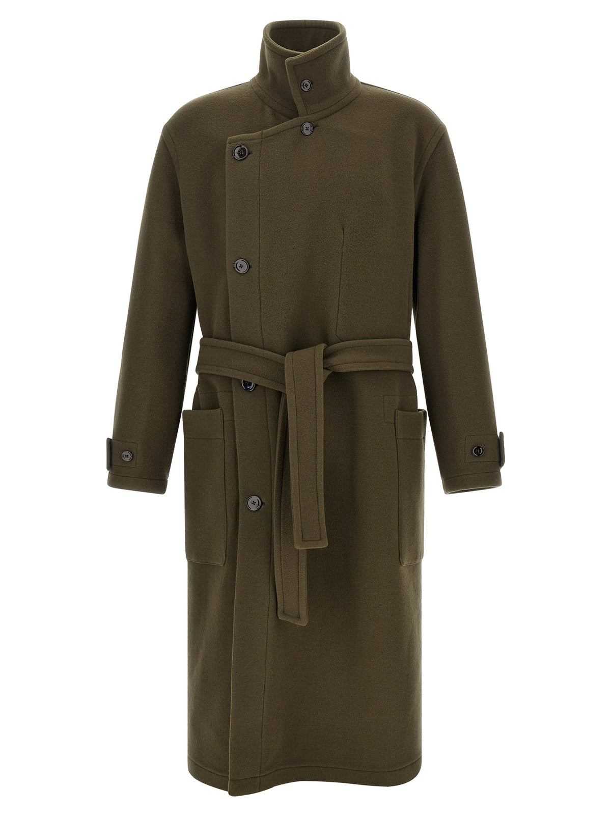 Bicolor Wool Coat