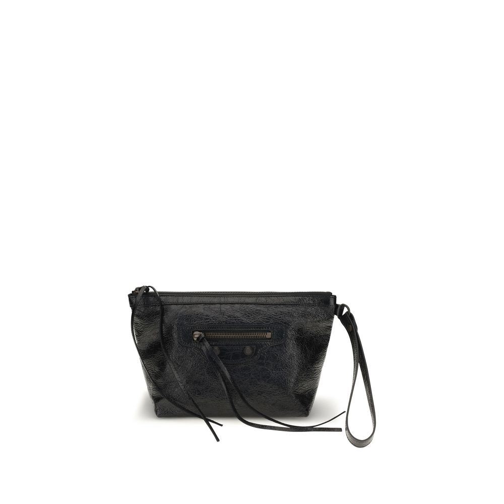 Black Calf Leather Bos Taurus Clutch Bag