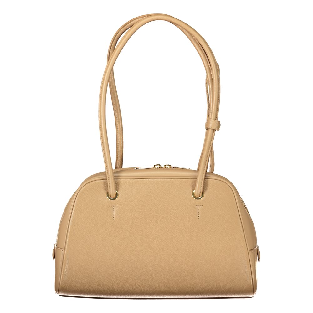 Beige Leather Women's Bag