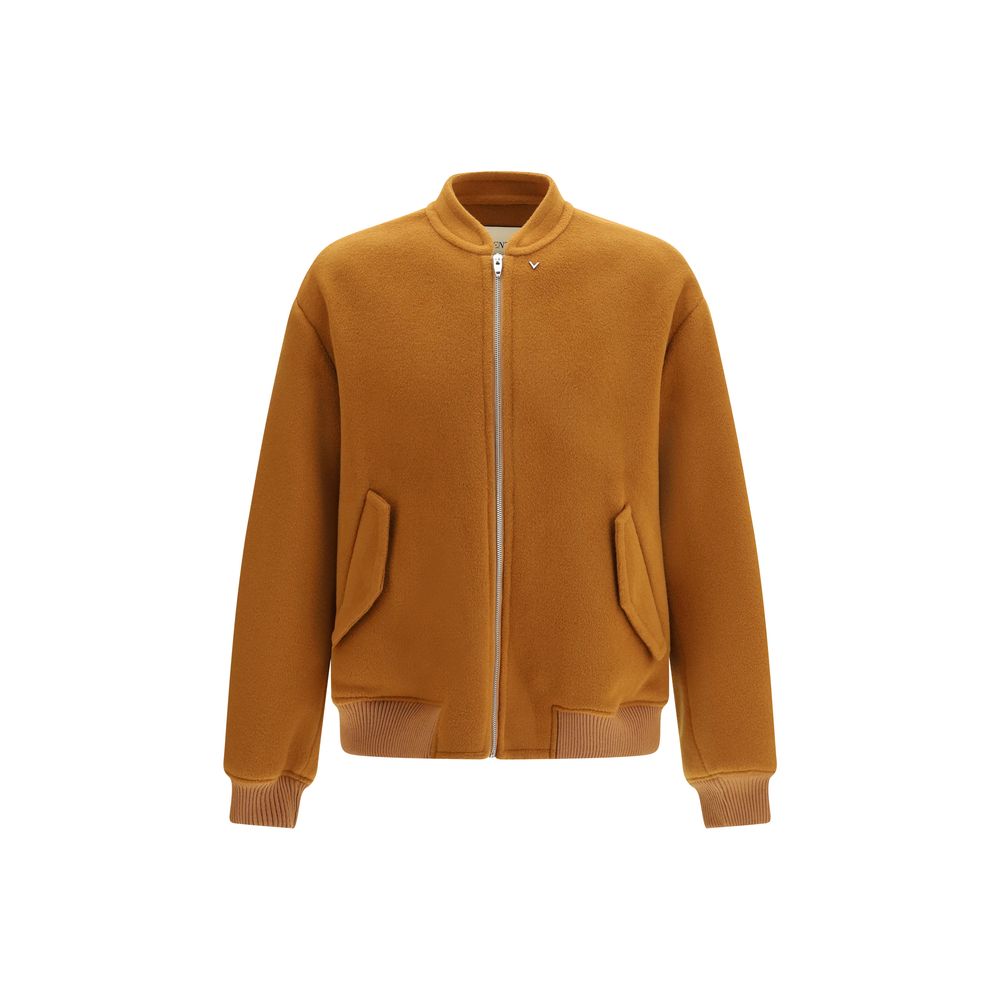 Brown Wool Oves Aries Bomber