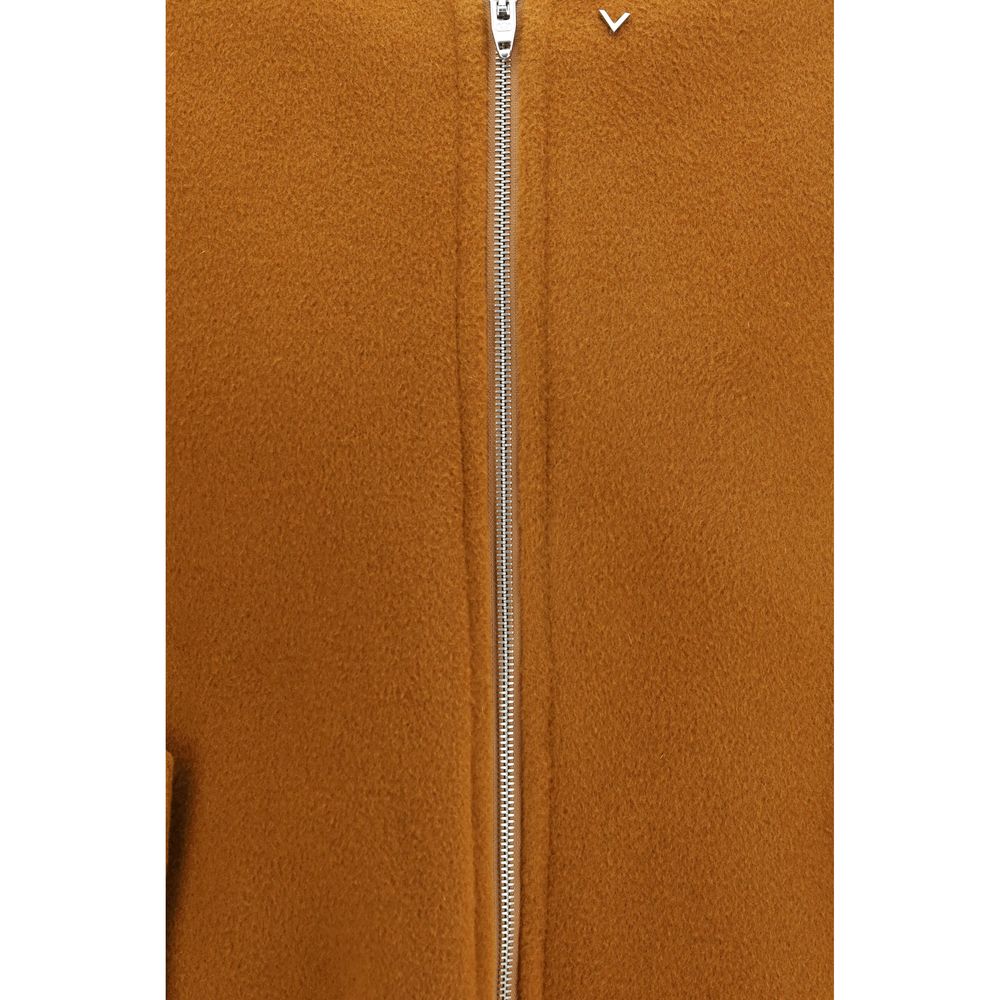 Brown Wool Oves Aries Bomber
