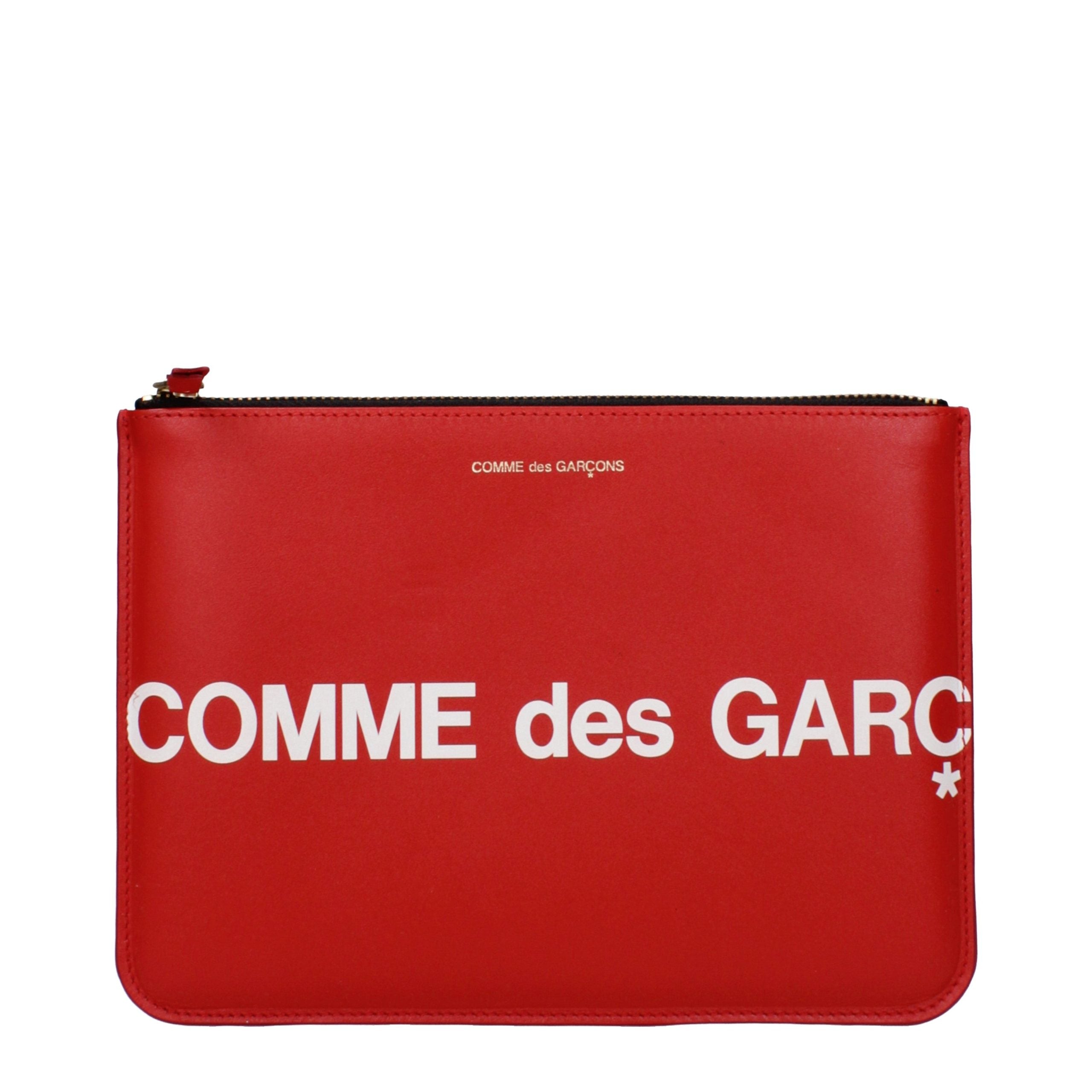 Red Leather Clutch Bag