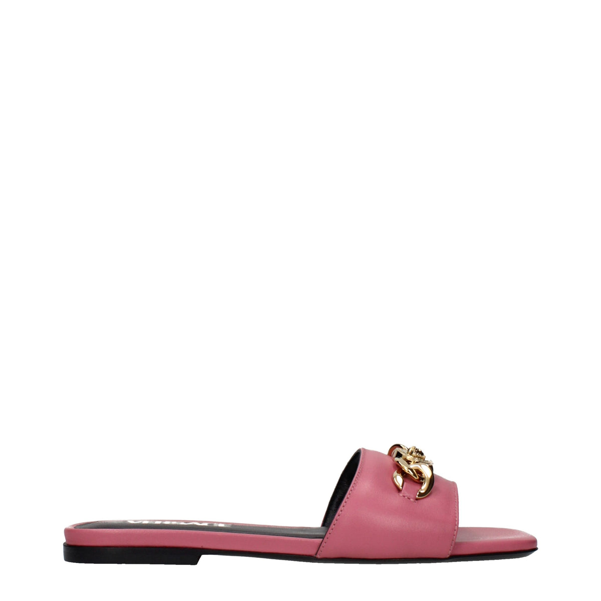 Pink Leather Slippers