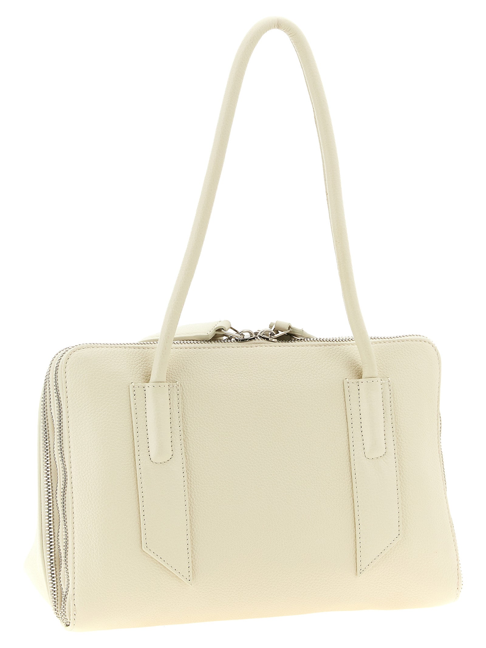 White Calfskin Shoulder Bag