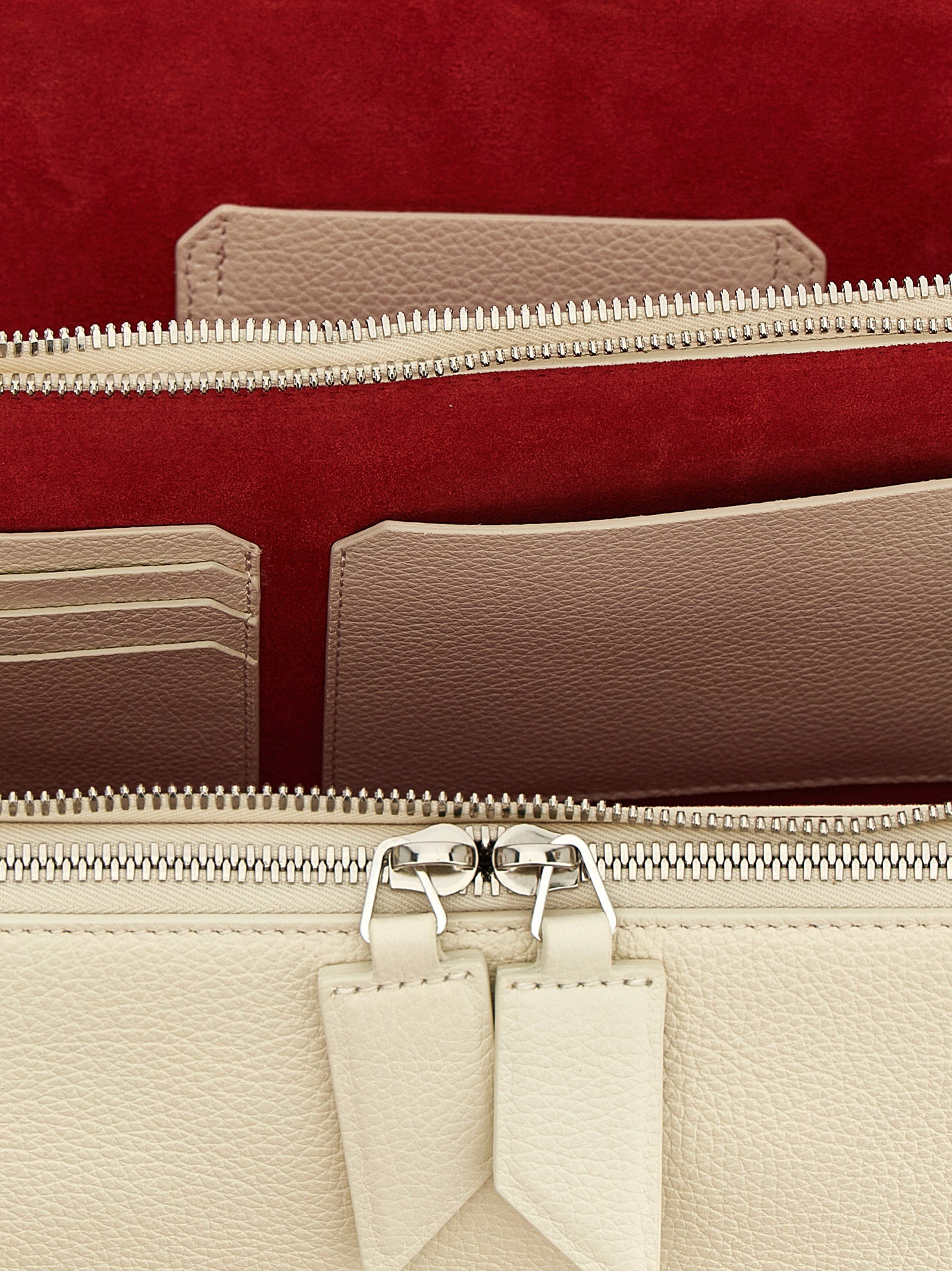 White Calfskin Shoulder Bag